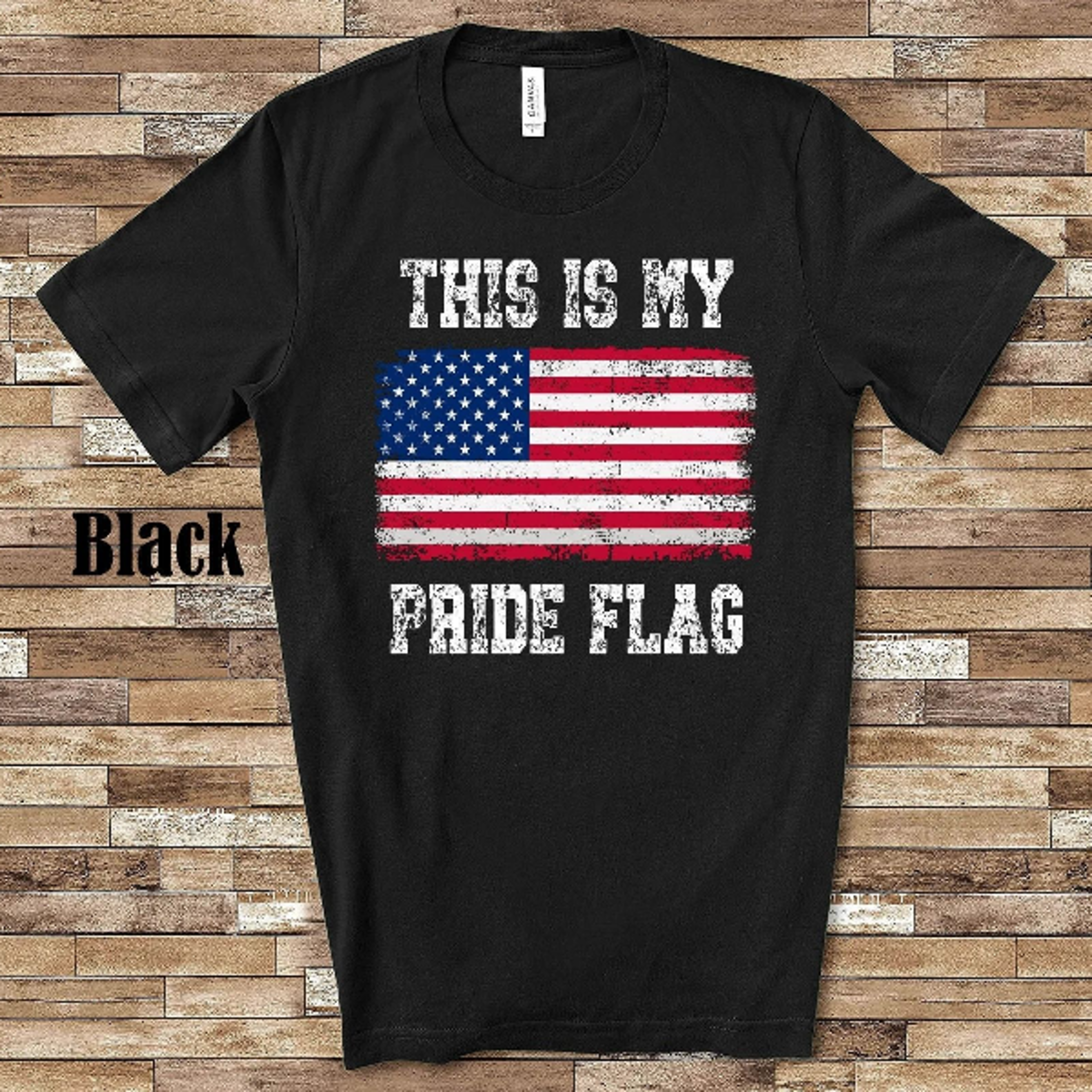 this is my pride flag usa patriotic shirt 4th of july american flag tee