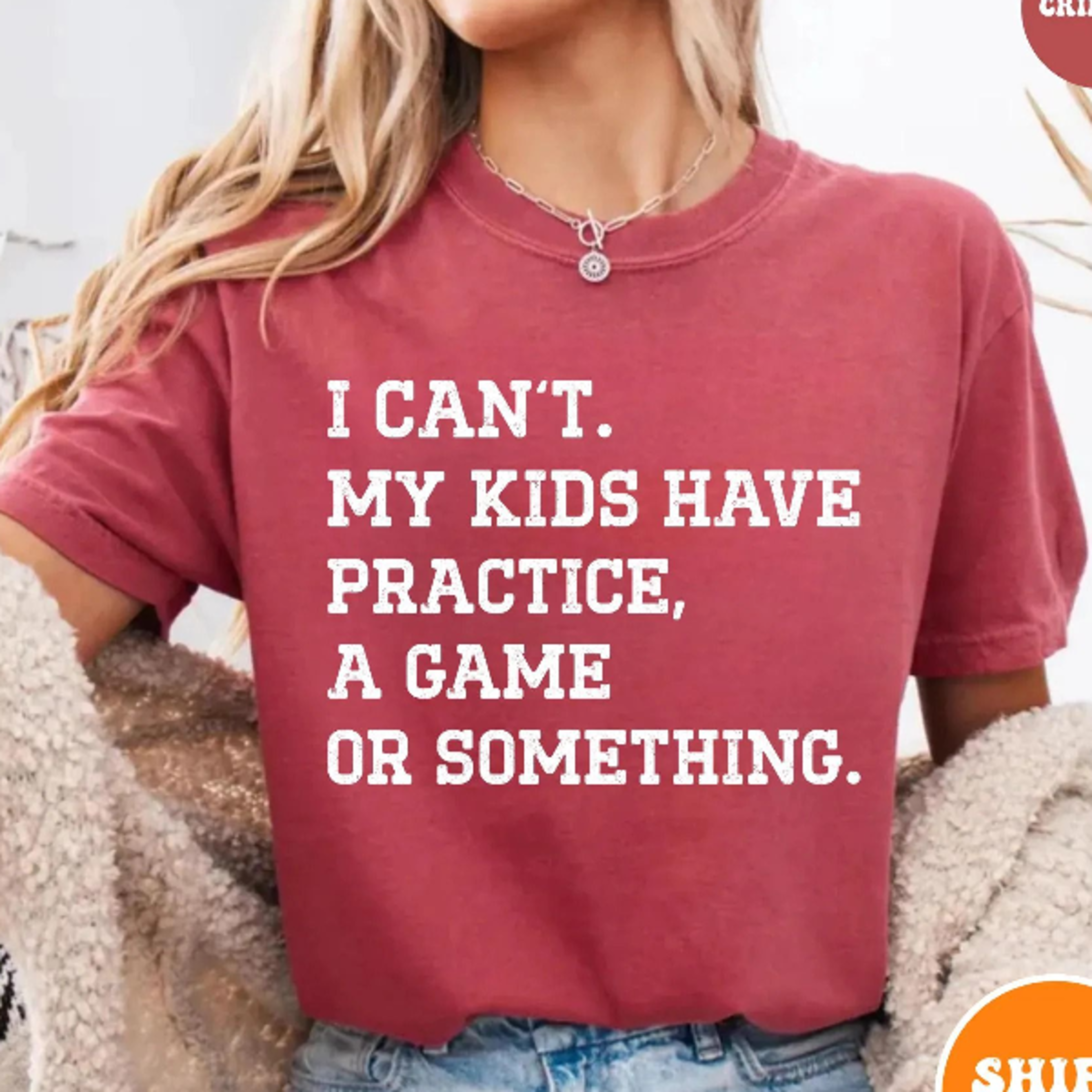 sports mom t-shirt game day practice mom funny team mom shirt
