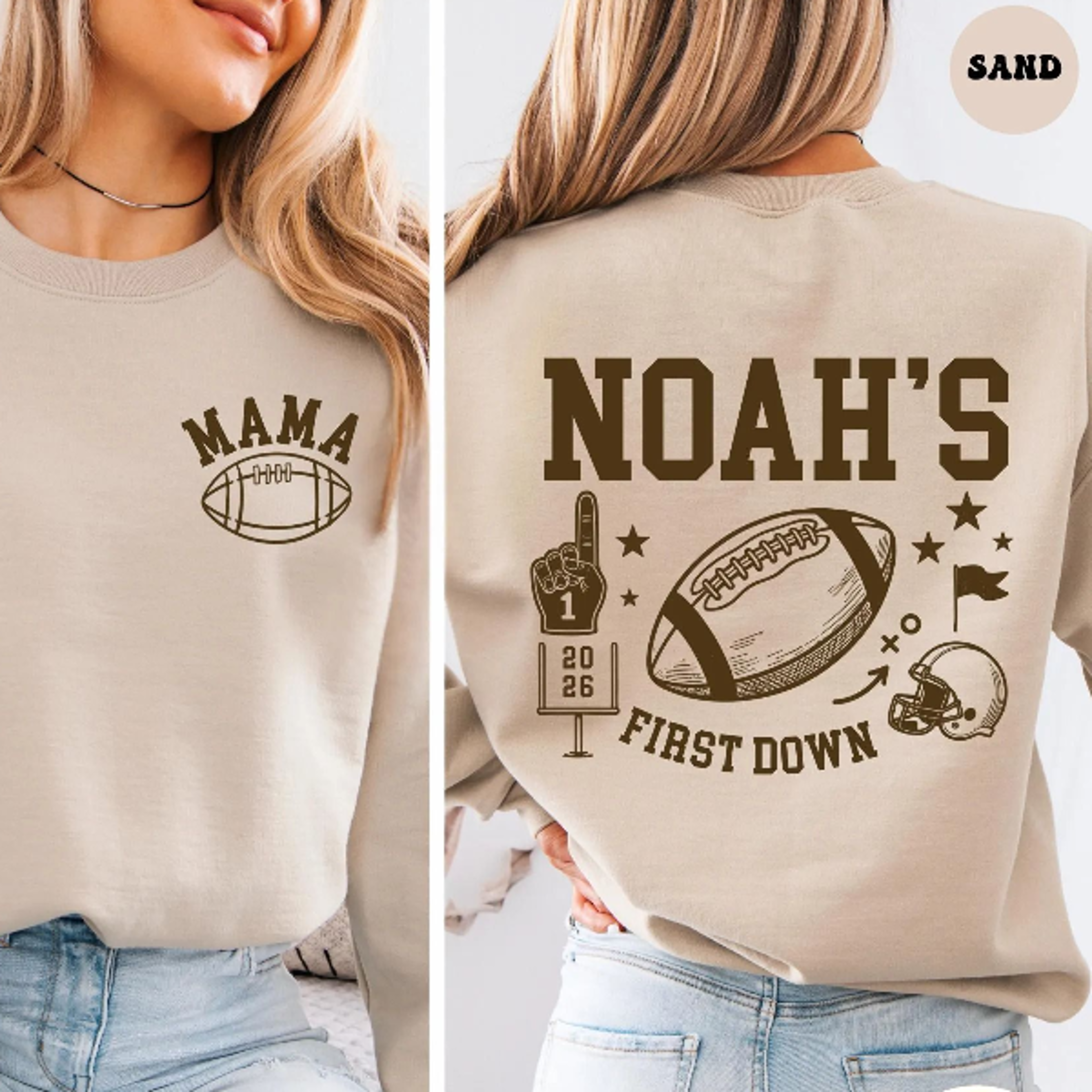 football 1st birthday sweatshirt first birthday boy outfit family matching shirt