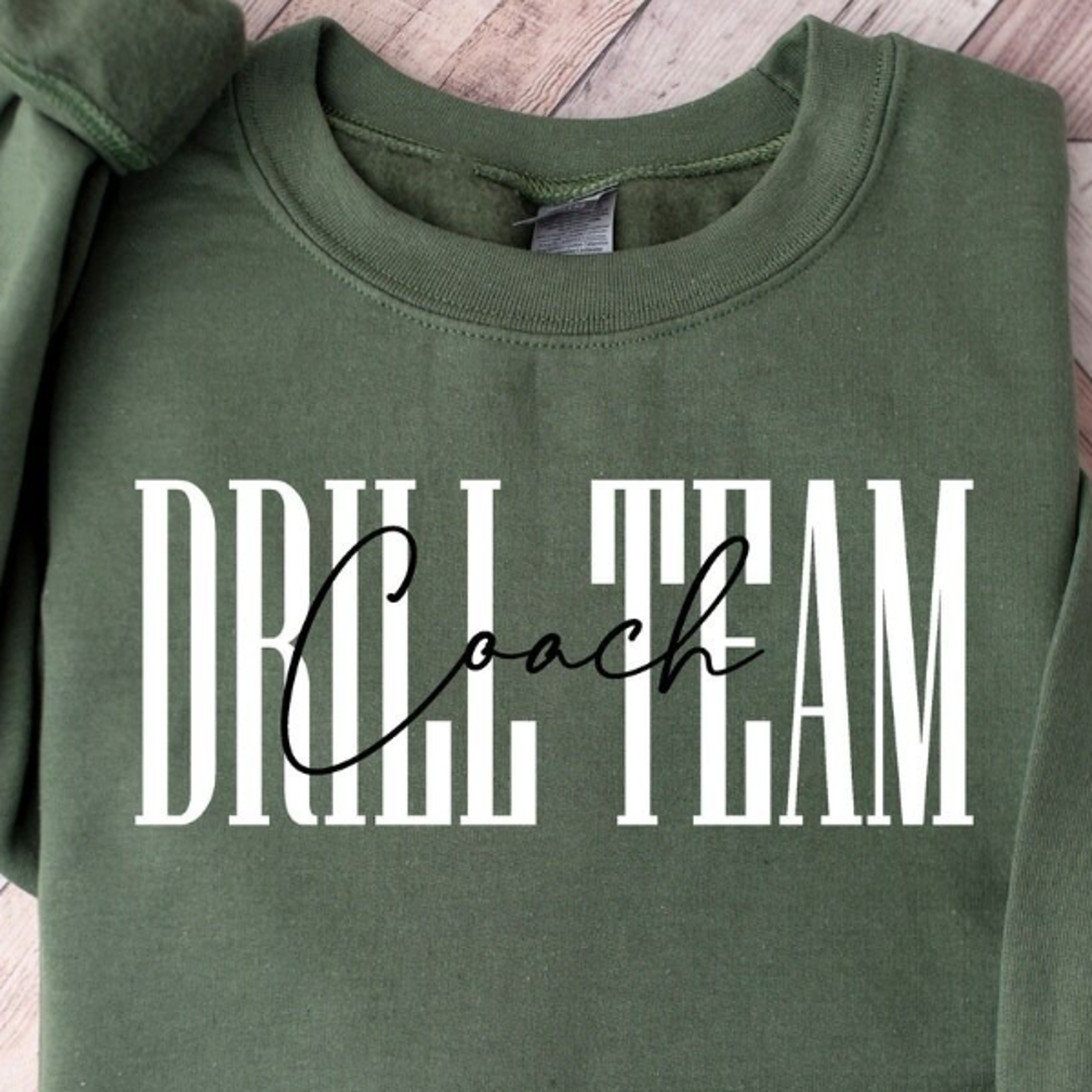 drill team coach sweatshirt | cheer & dance squad crewneck | marching band coach pullover