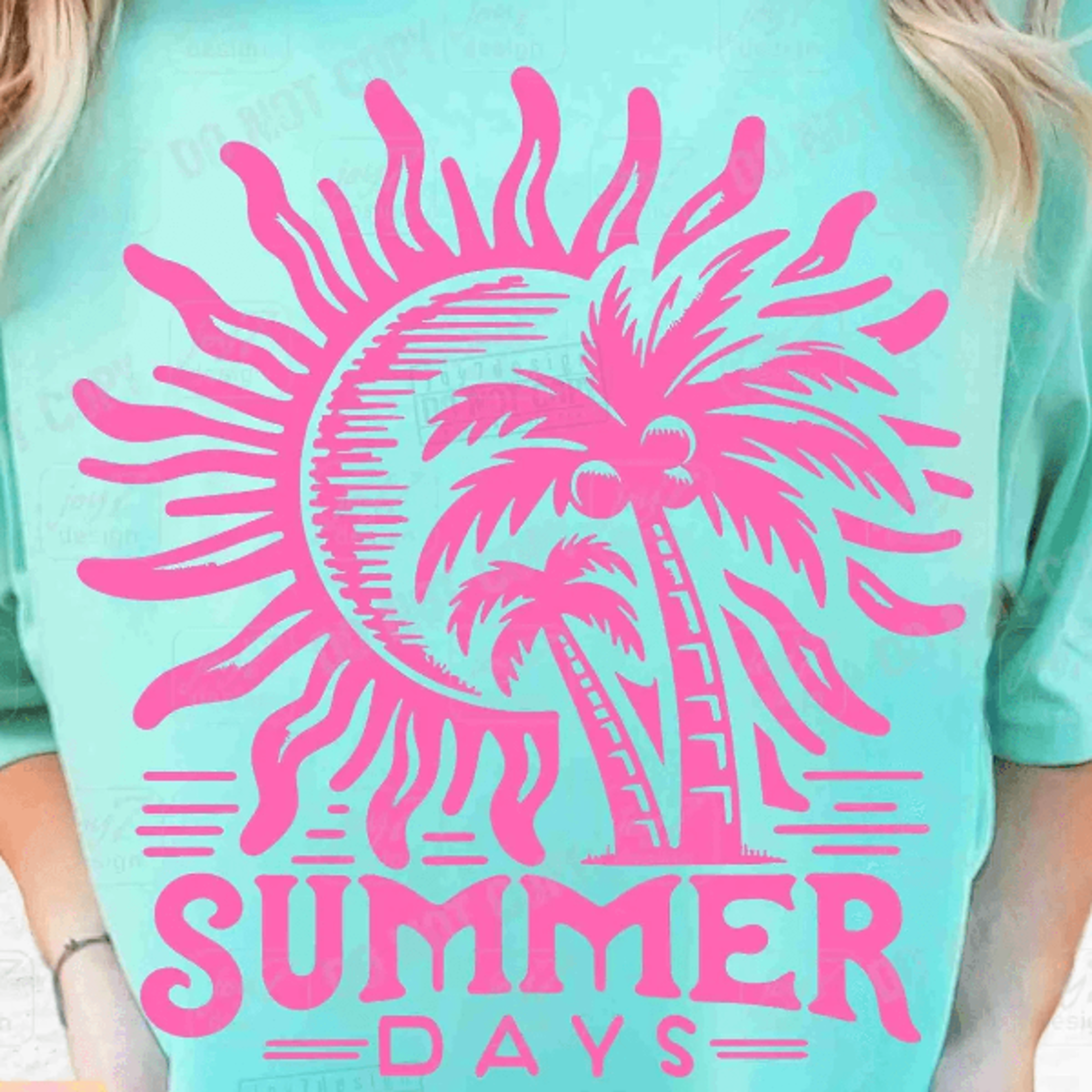 retro summer beach graphic tee designs
