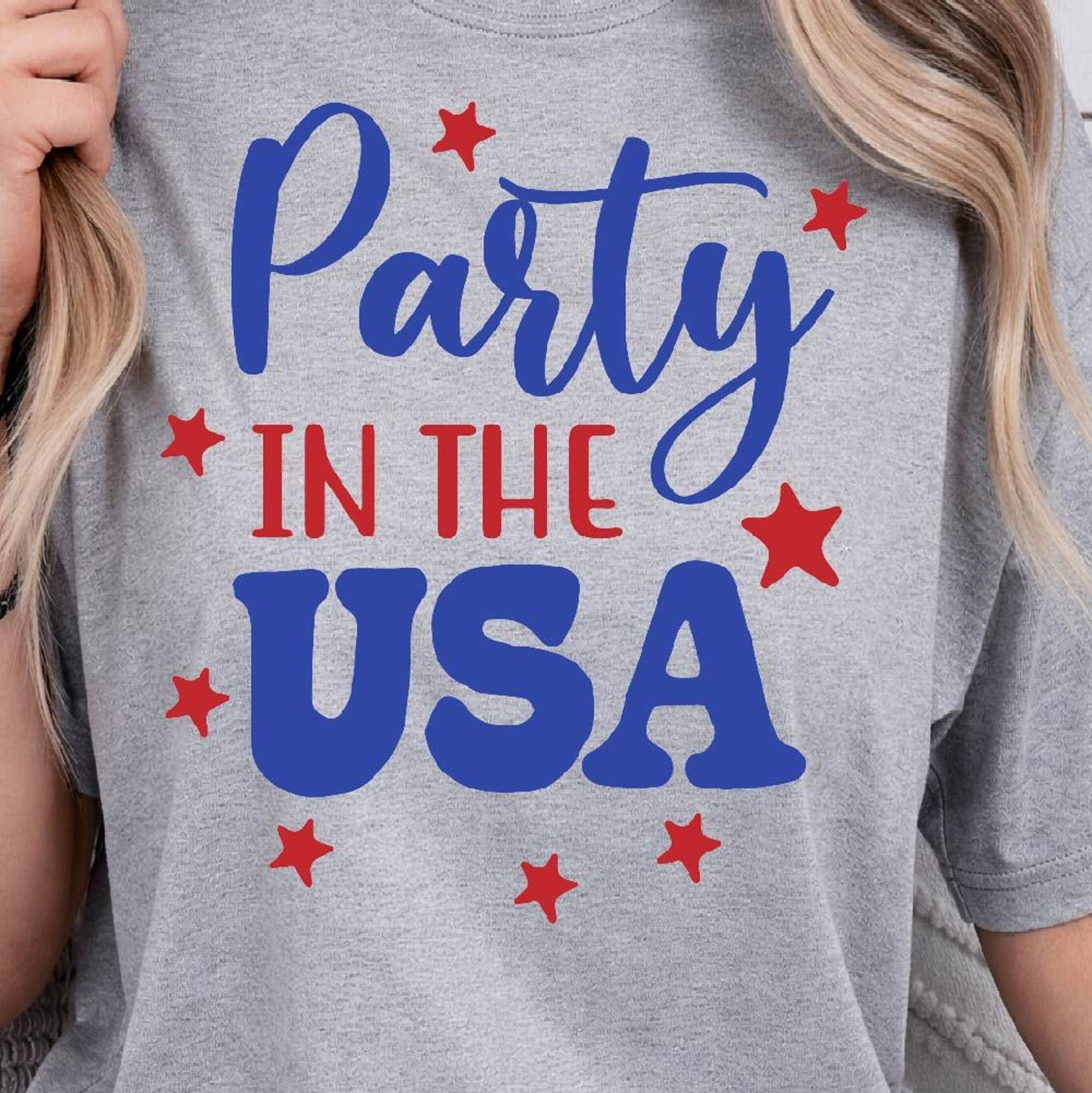 party in the usa 4th of july patriotic graphic tee
