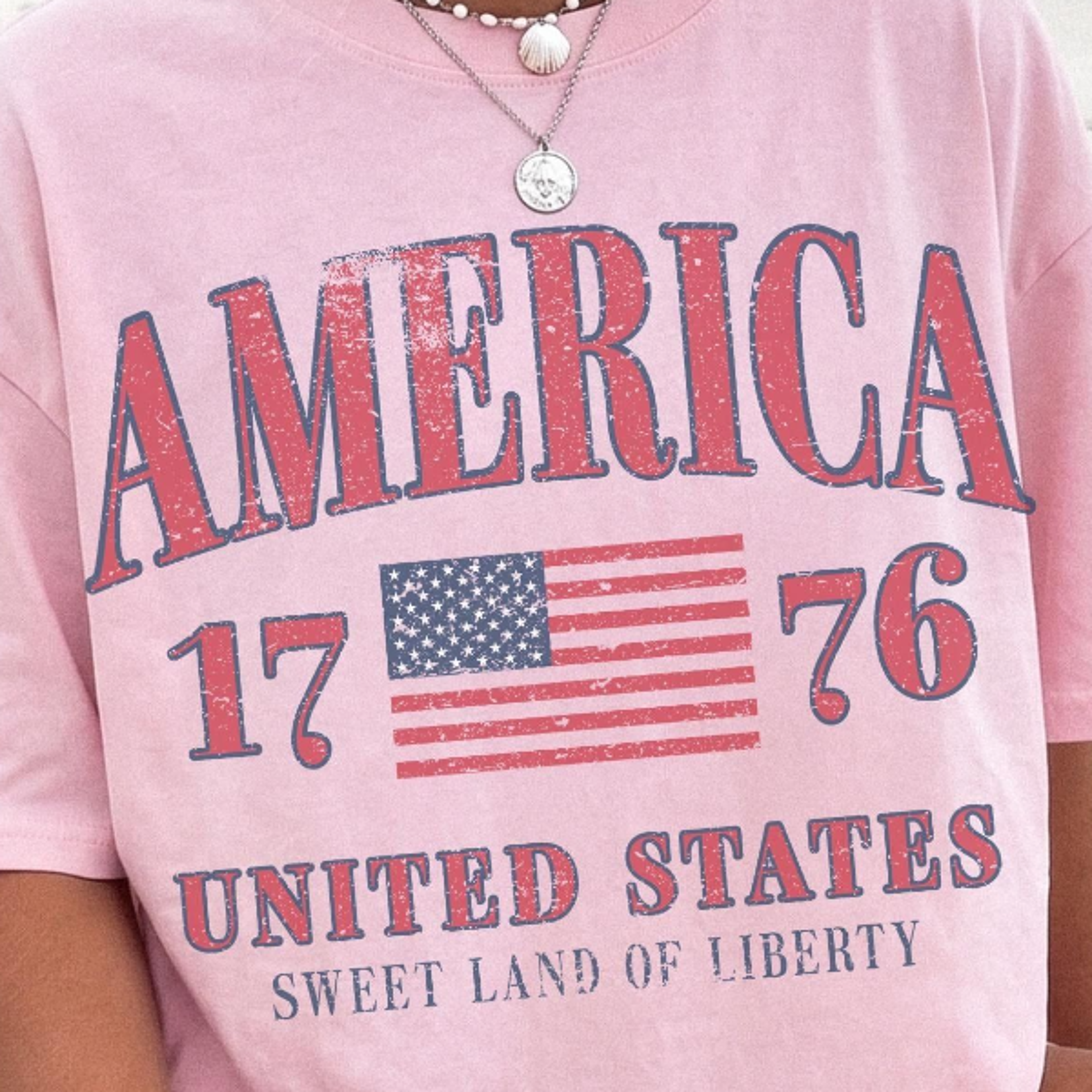 retro america 4th of july preppy usa aesthetic patriotic shirt