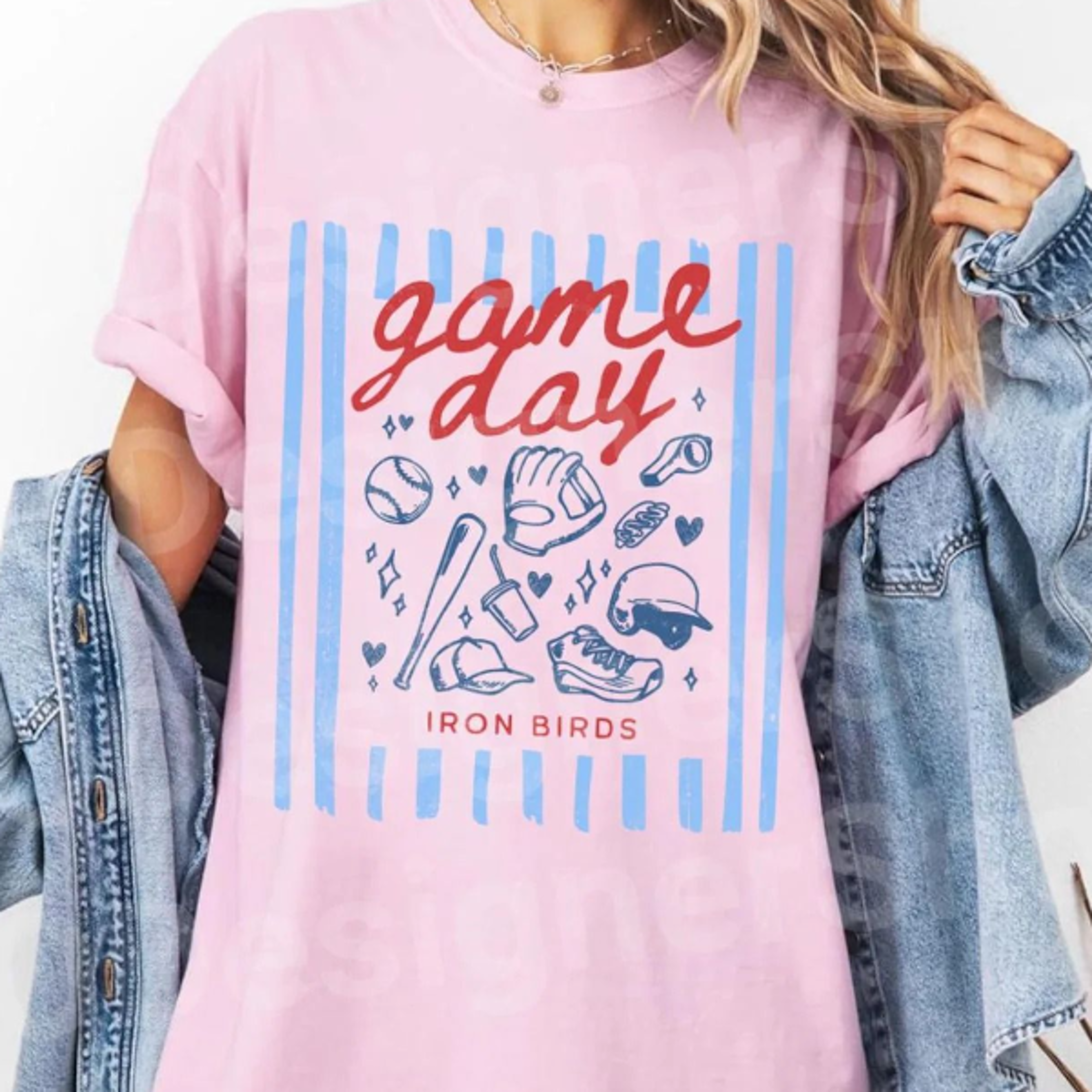 custom game day baseball personalized team fan graphic tee
