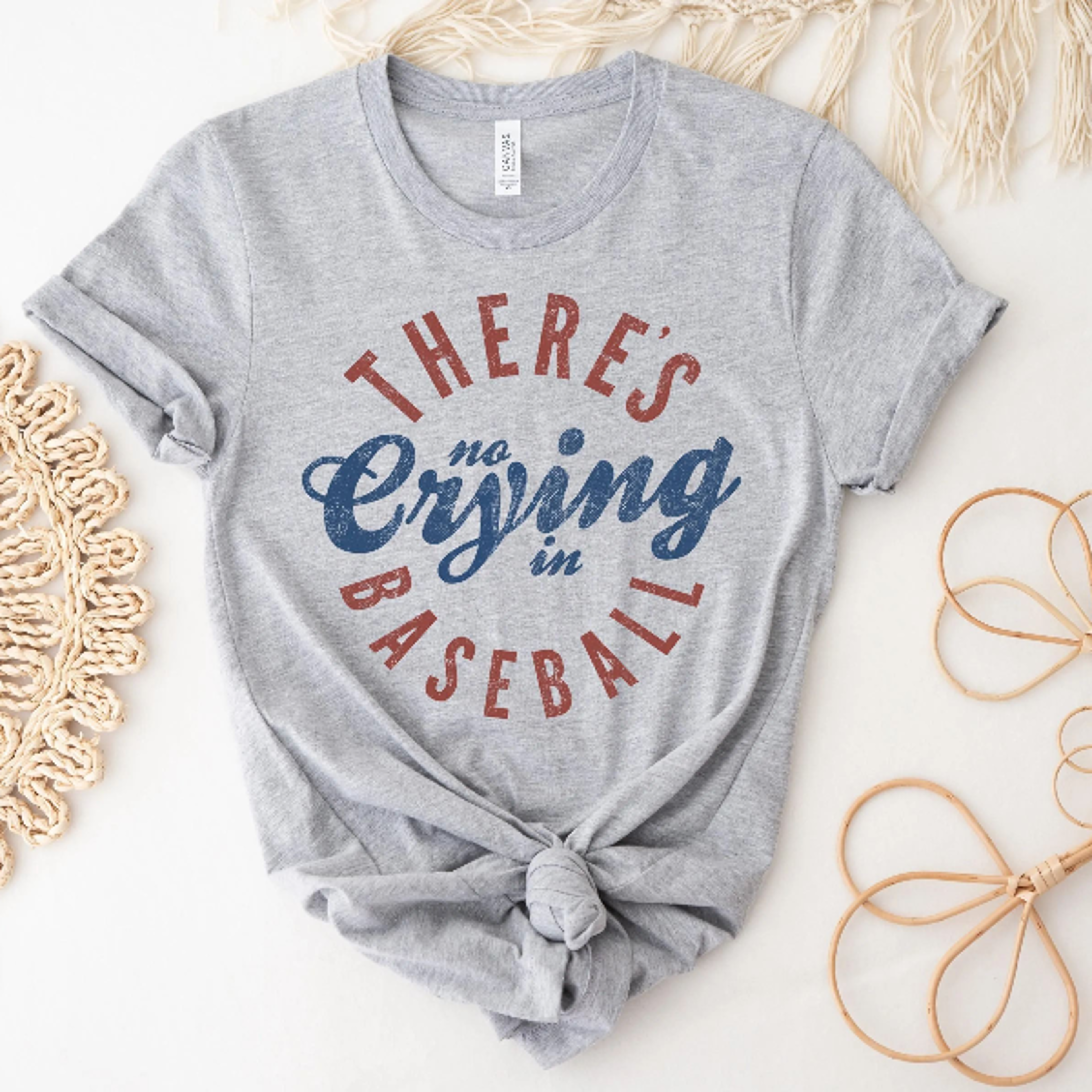 there's no crying in baseball shirt | funny baseball tee | vintage patriotic game day shirt | softball fan sweatshirt