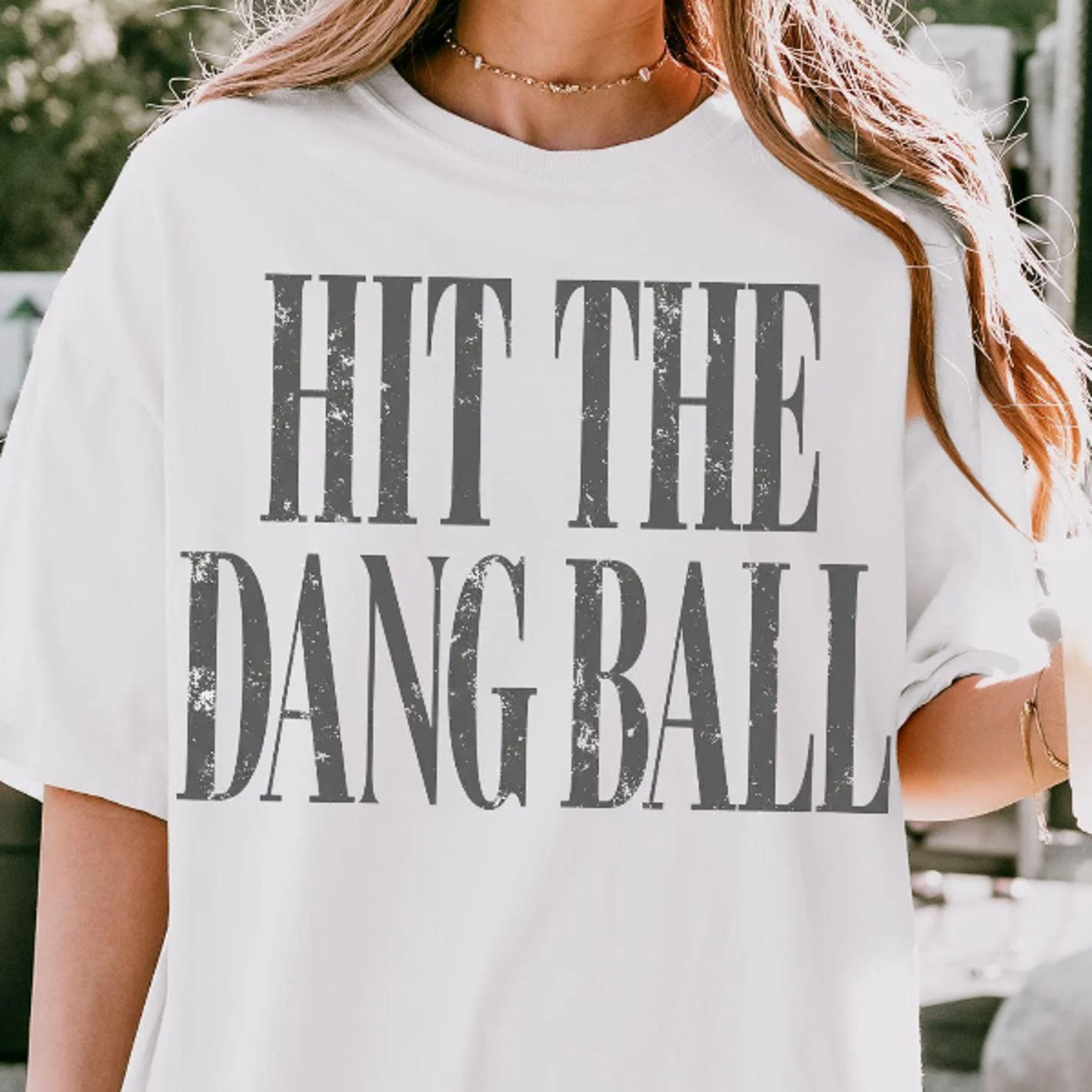 hit the dang ball baseball shirt | vintage baseball graphic tee | funny game day t-shirt | baseball fan sports shirt