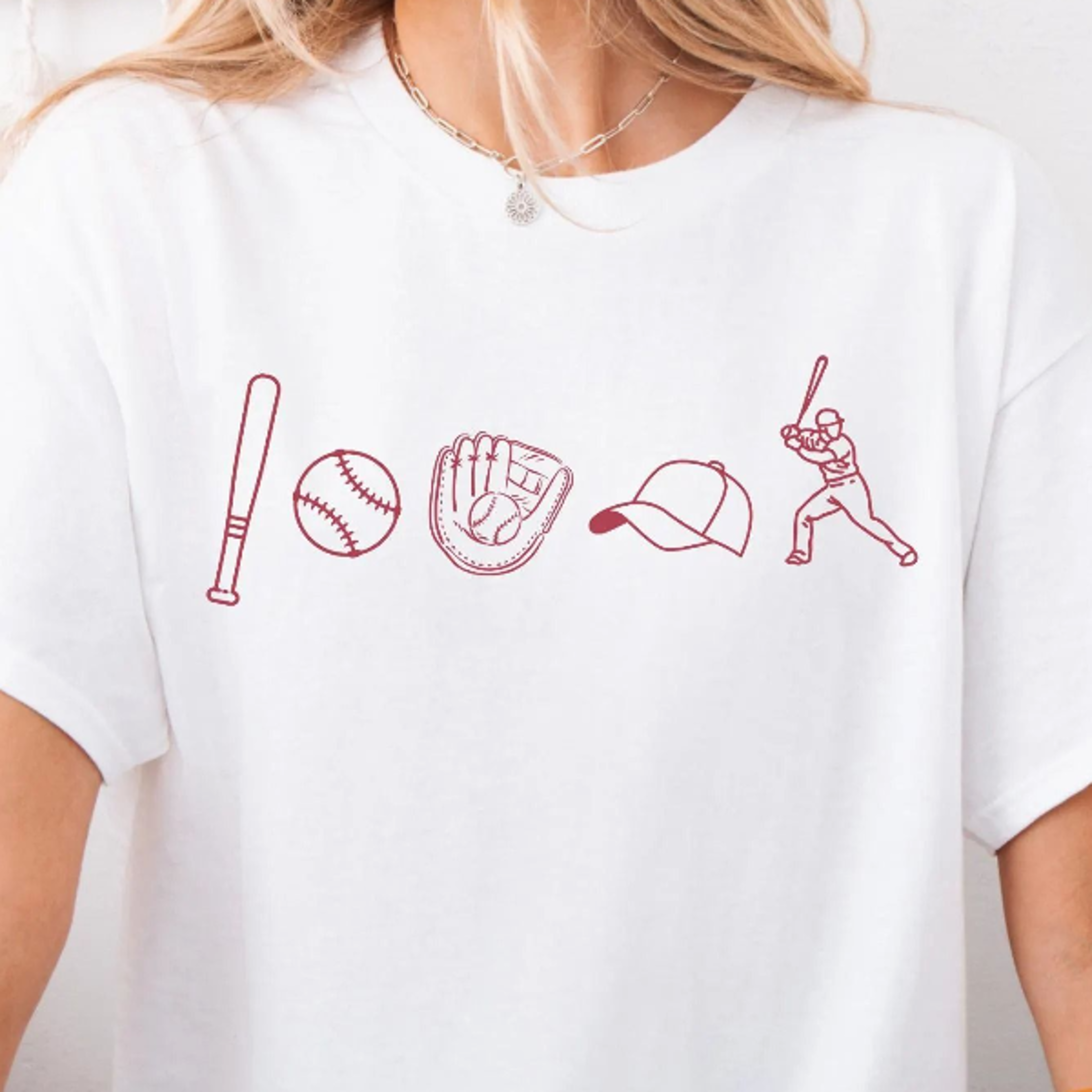 vintage baseball icon shirt for women, sports mom game day tee, baseball girlfriend graphic top