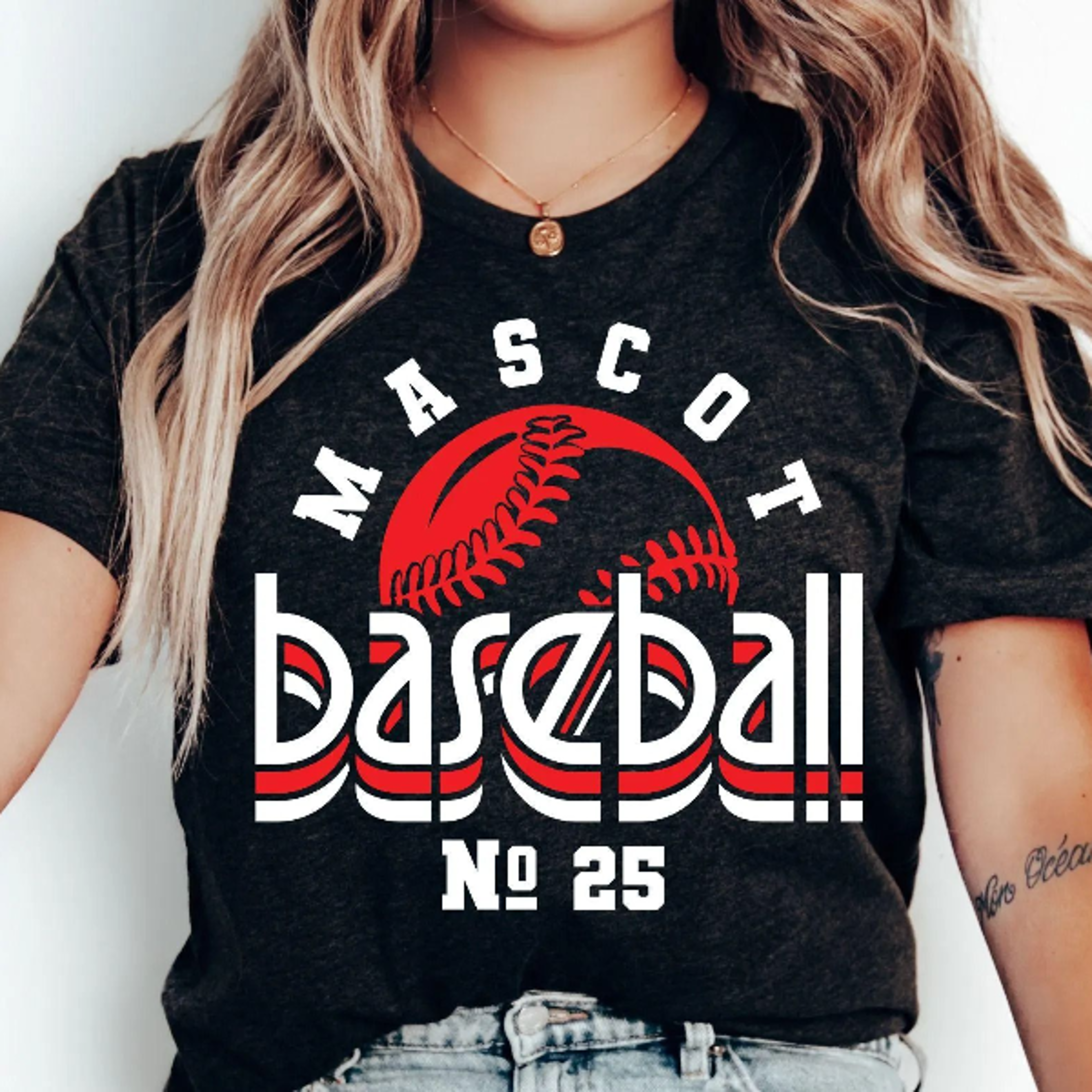 baseball team baseball mom shirt, game day sports fan tee for women