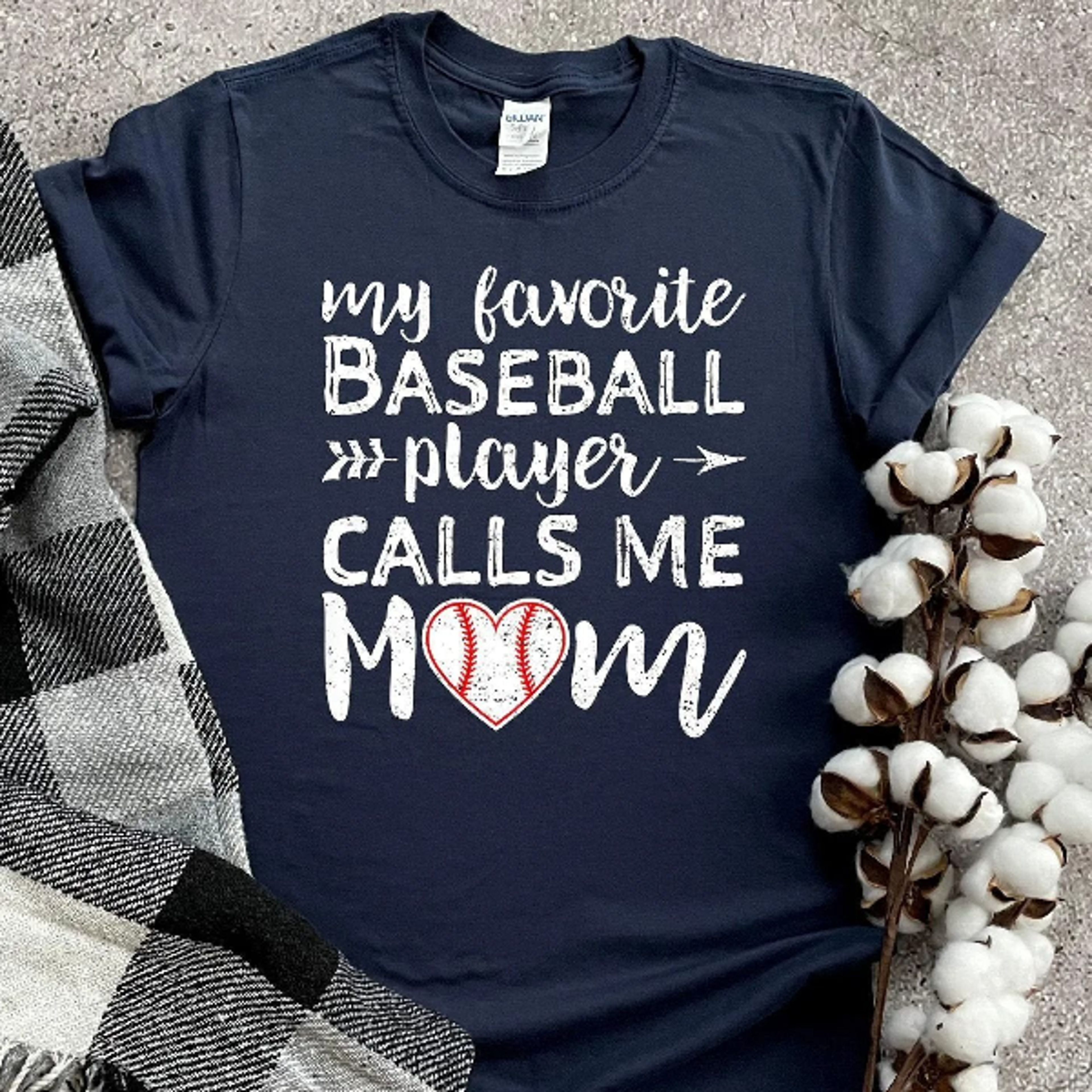 my favorite baseball player calls me mom shirt, baseball mom game day tee, baseball fan shirt for women