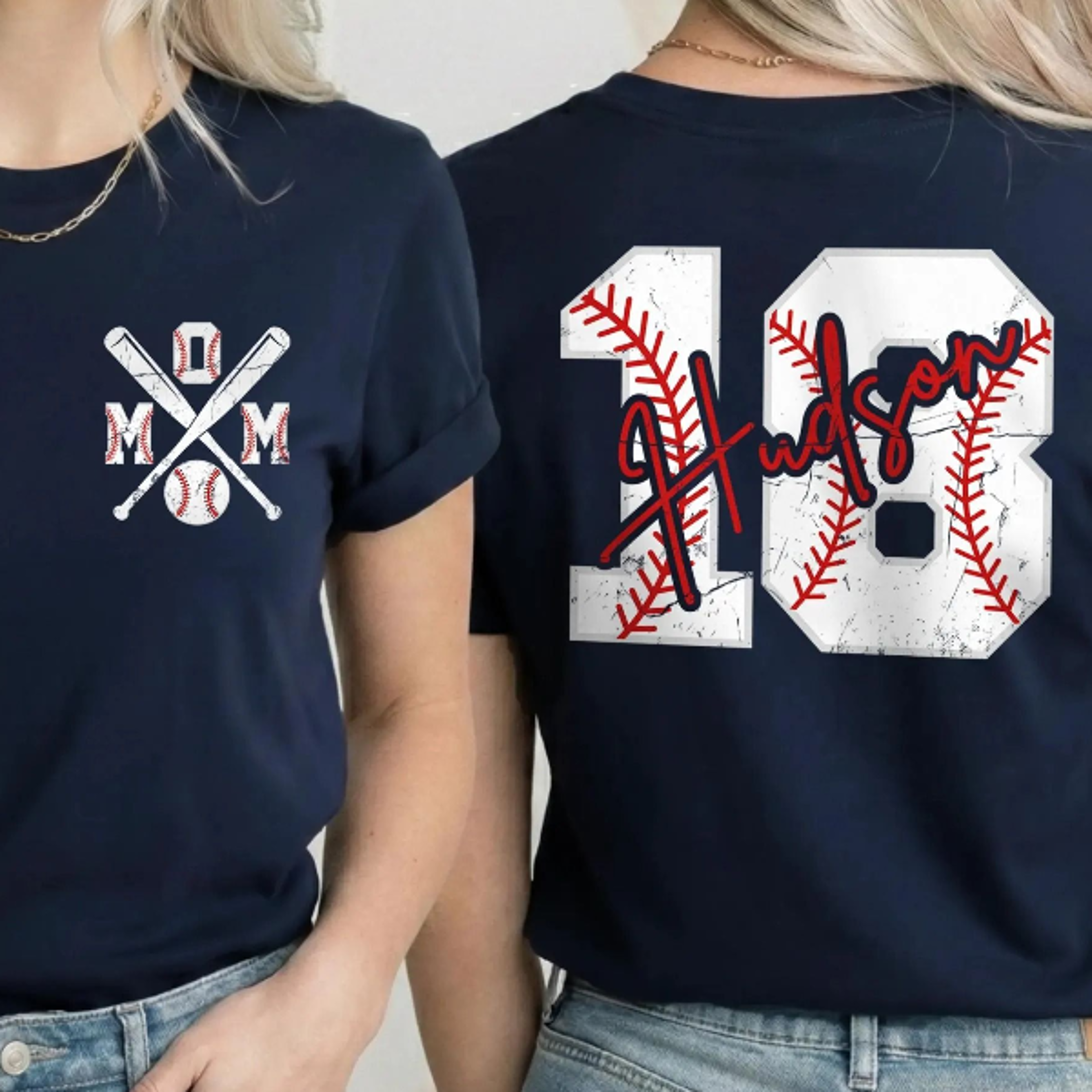 custom baseball mom hoodie, personalized name and number sweatshirt, game day team jersey gift