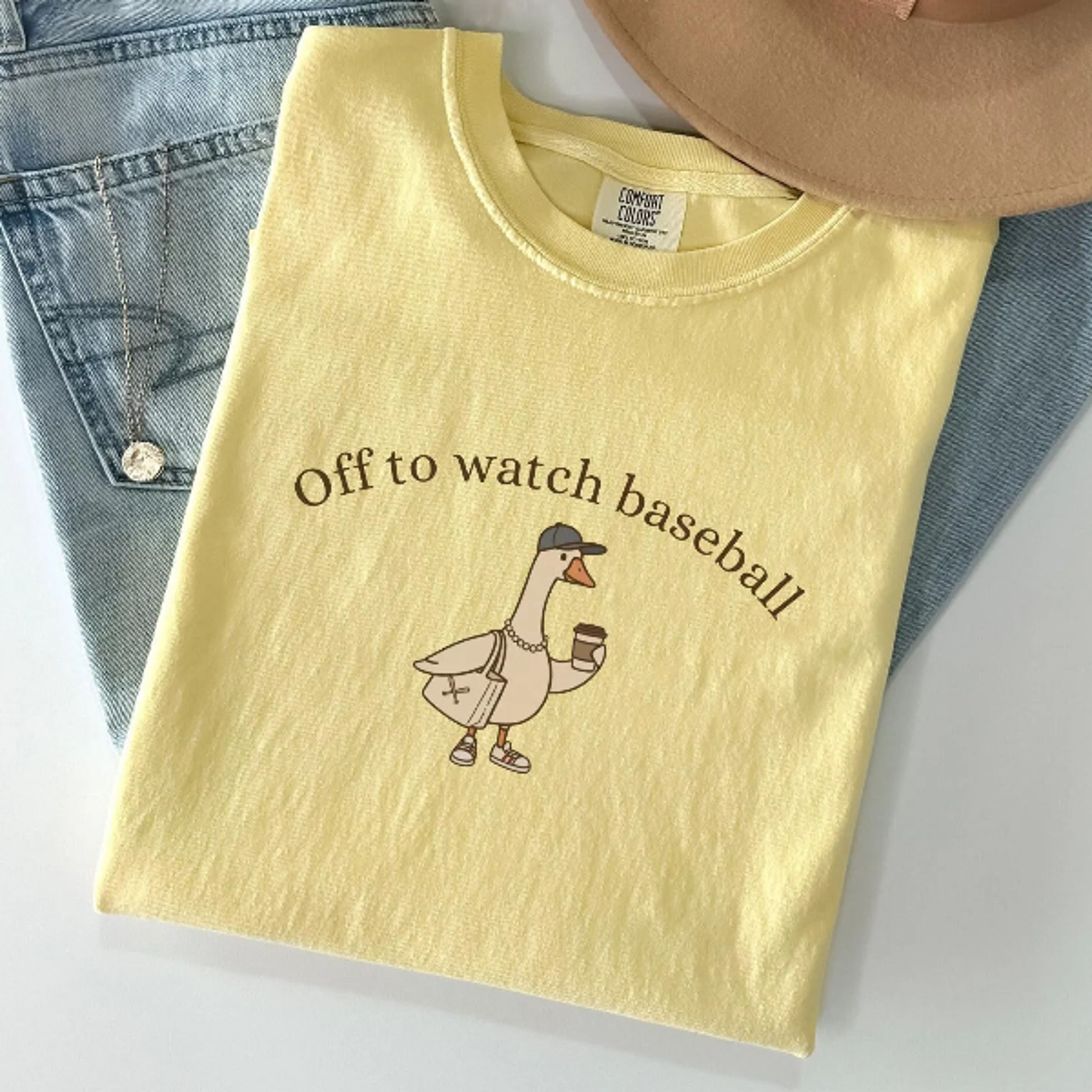 off to watch baseball goose shirt, funny baseball mom tee, retro game day baseball mama gift