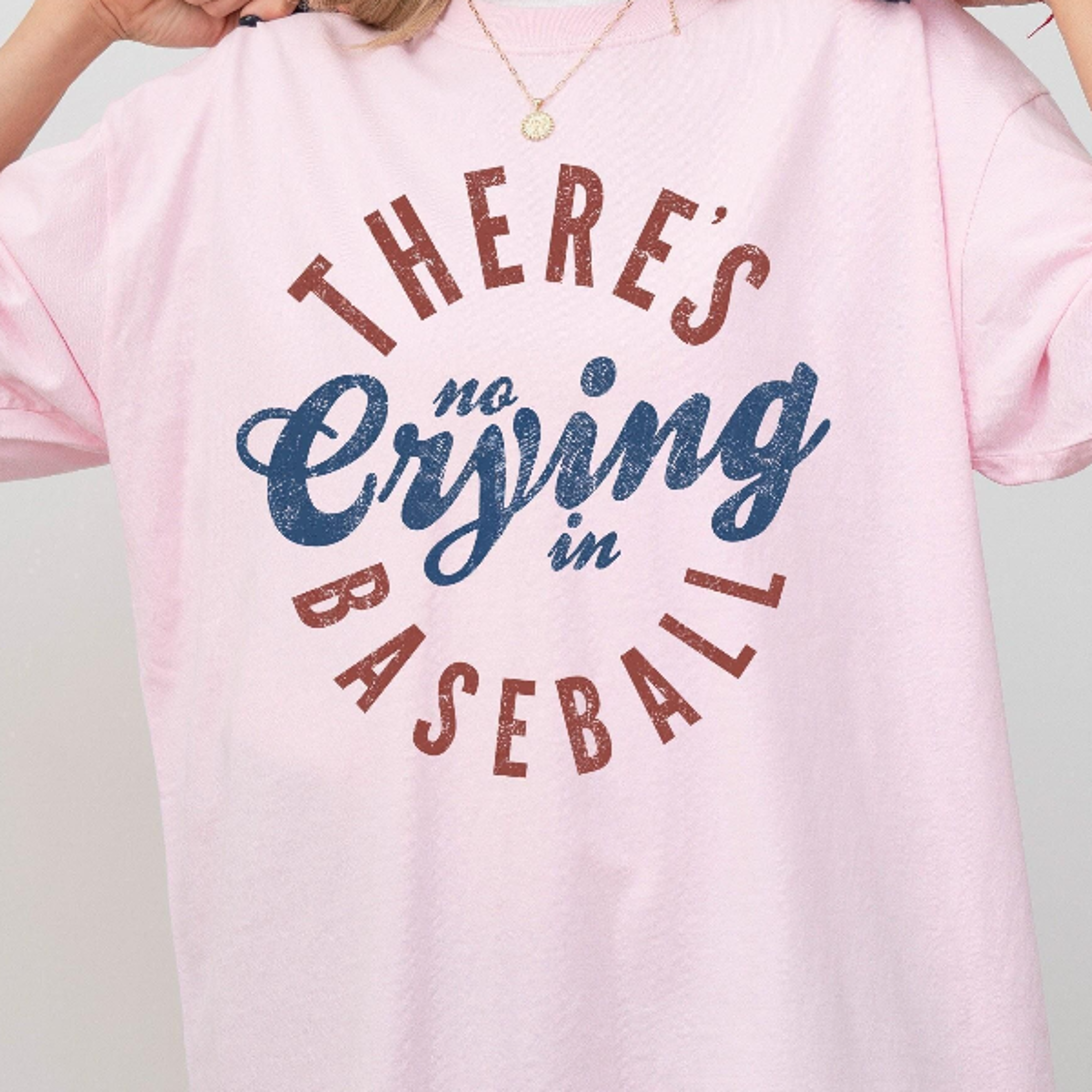 there's no crying in baseball shirt, baseball mom game day tee, funny sports mom shirt