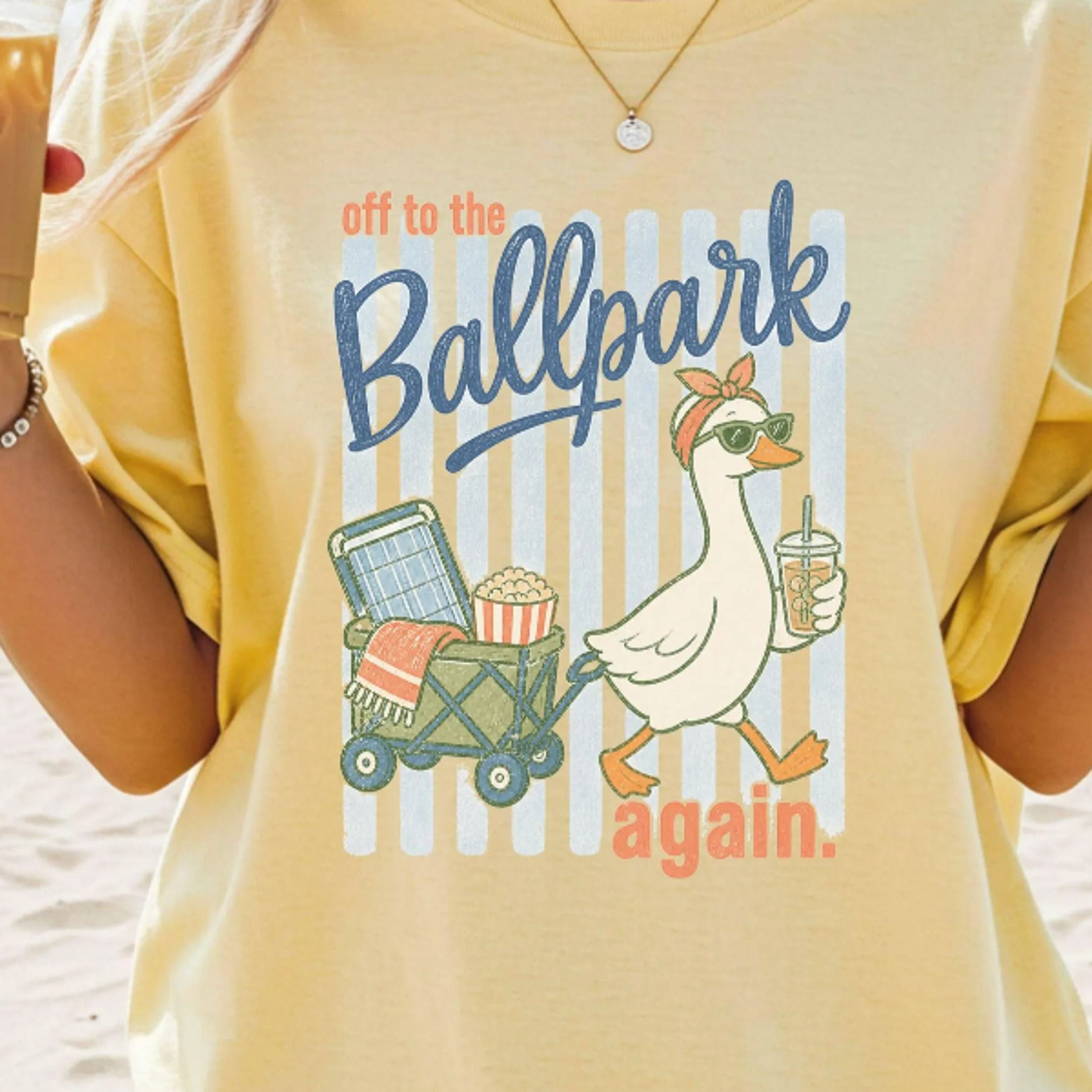 striped baseball mom shirt, funny ballpark goose tee, cute baseball mama game day shirt