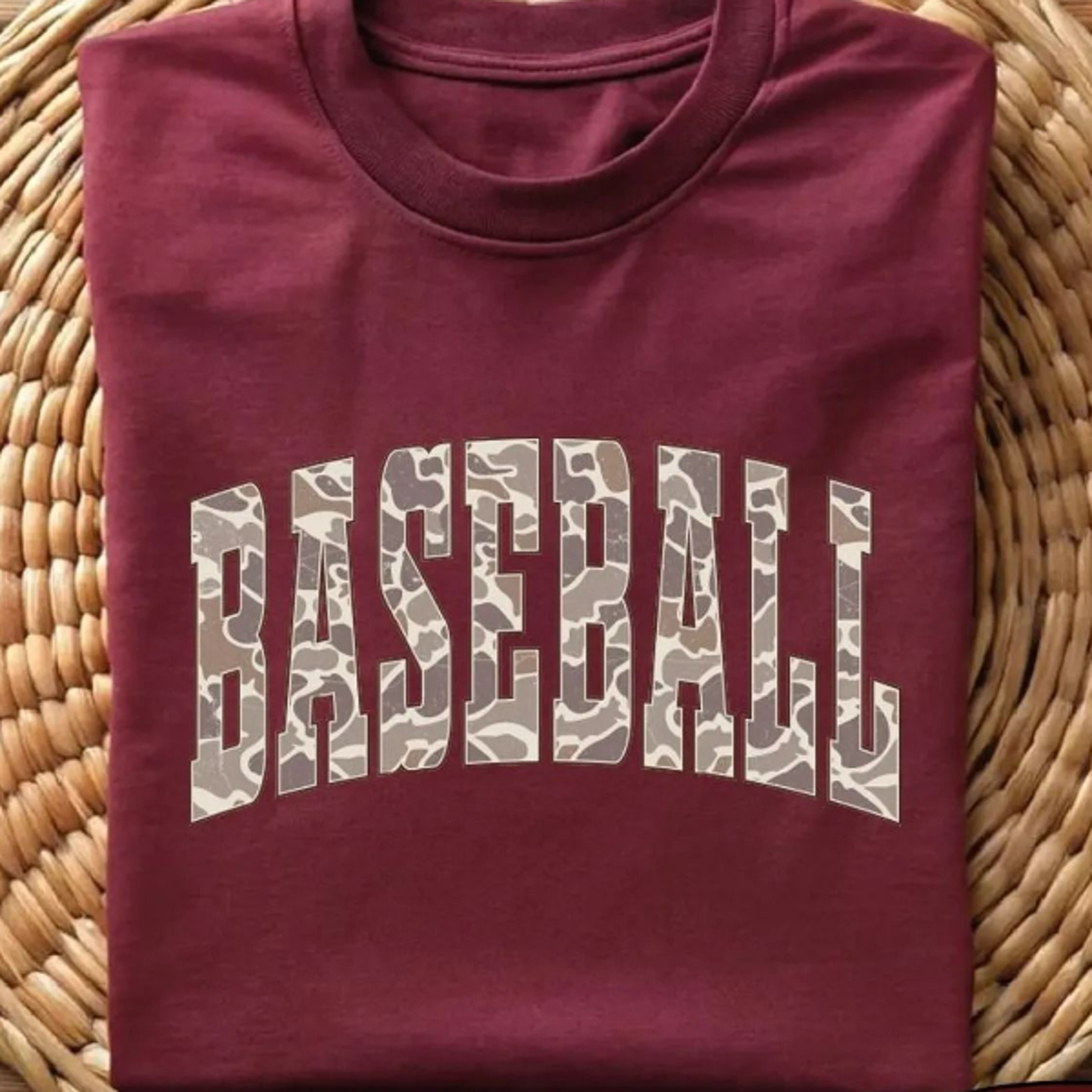 camo baseball shirt, camouflage varsity baseball game day mom tee