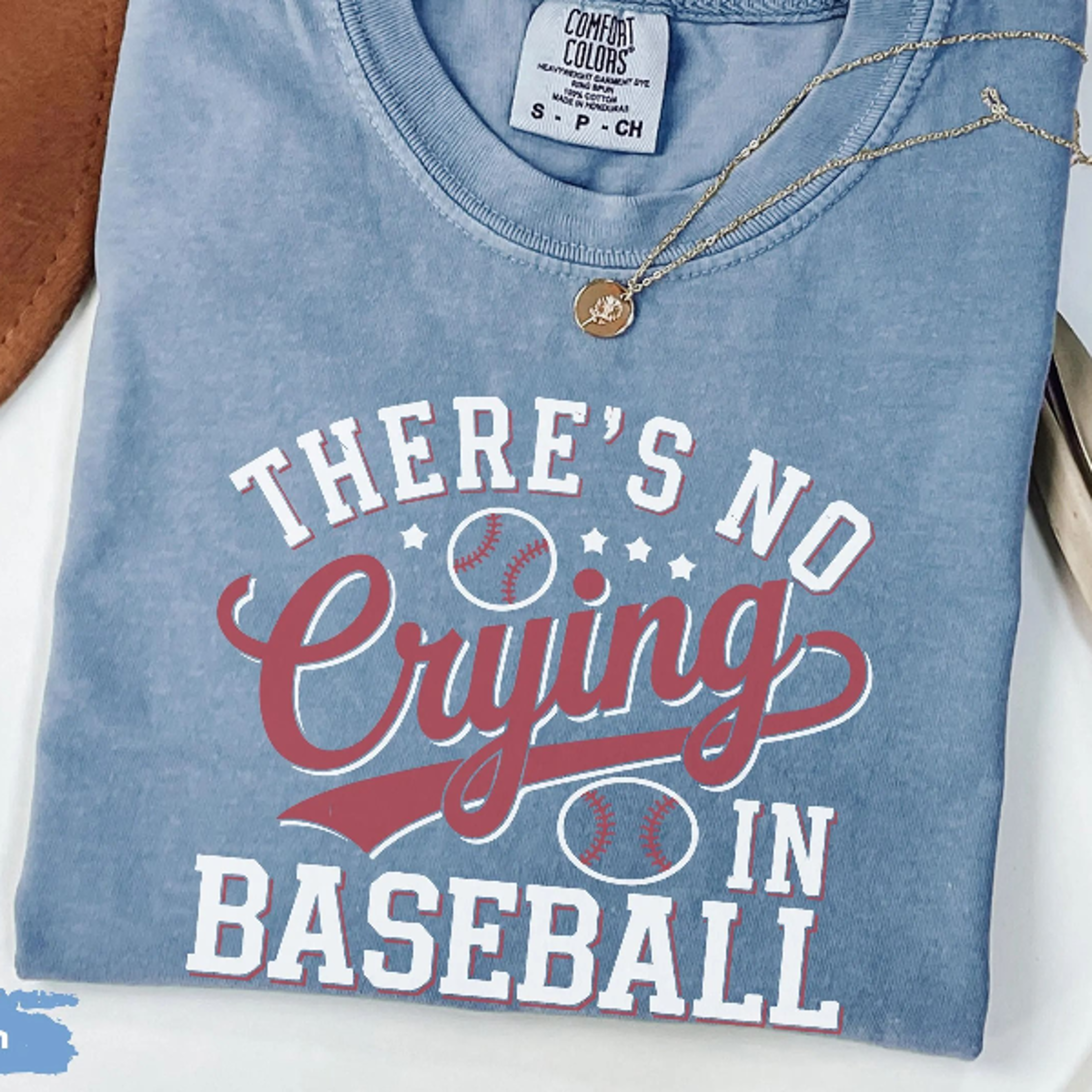 there's no crying in baseball shirt, funny baseball game day tee, baseball mom gift shirt