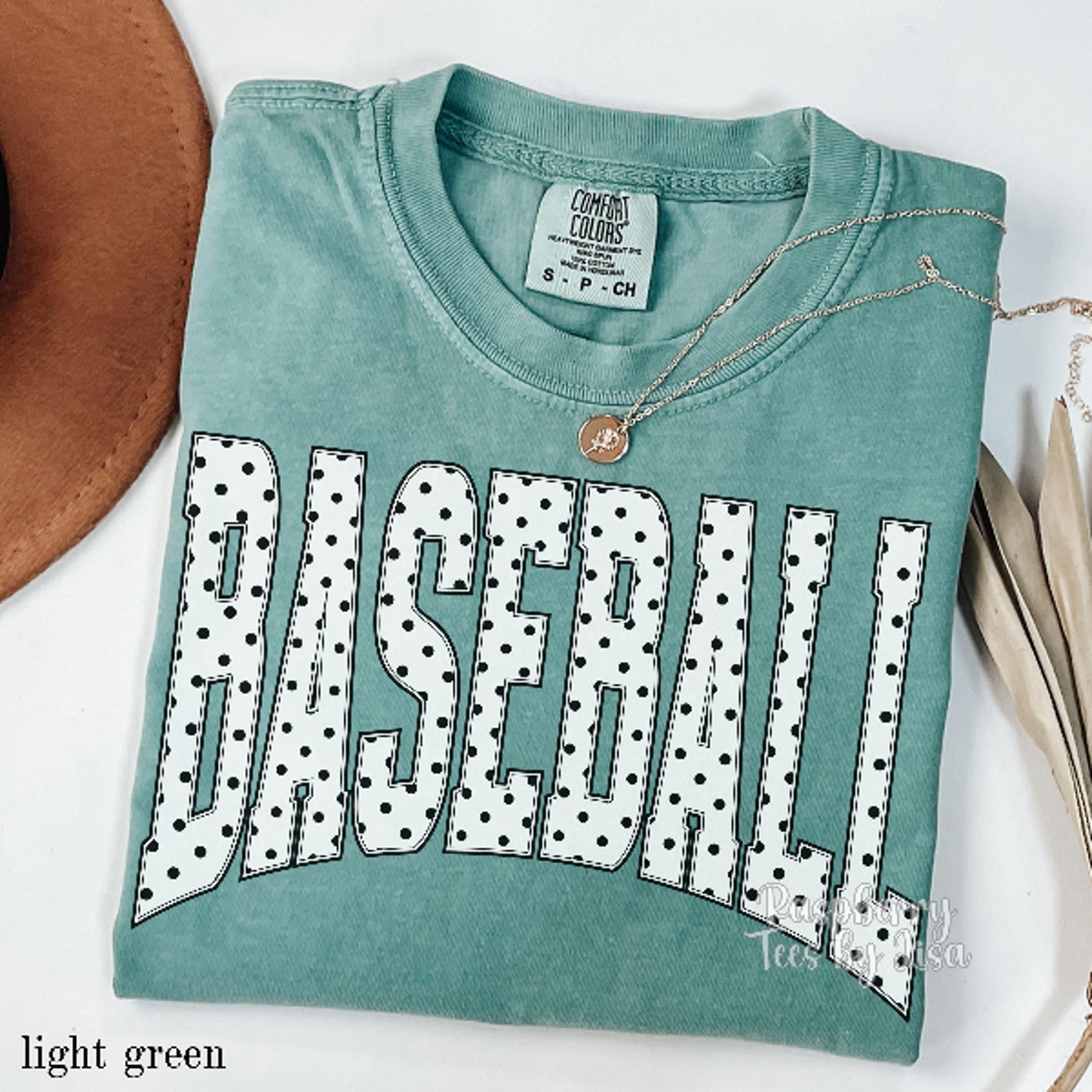 baseball polka dot shirt, cute baseball game day tee, baseball mom shirt for women