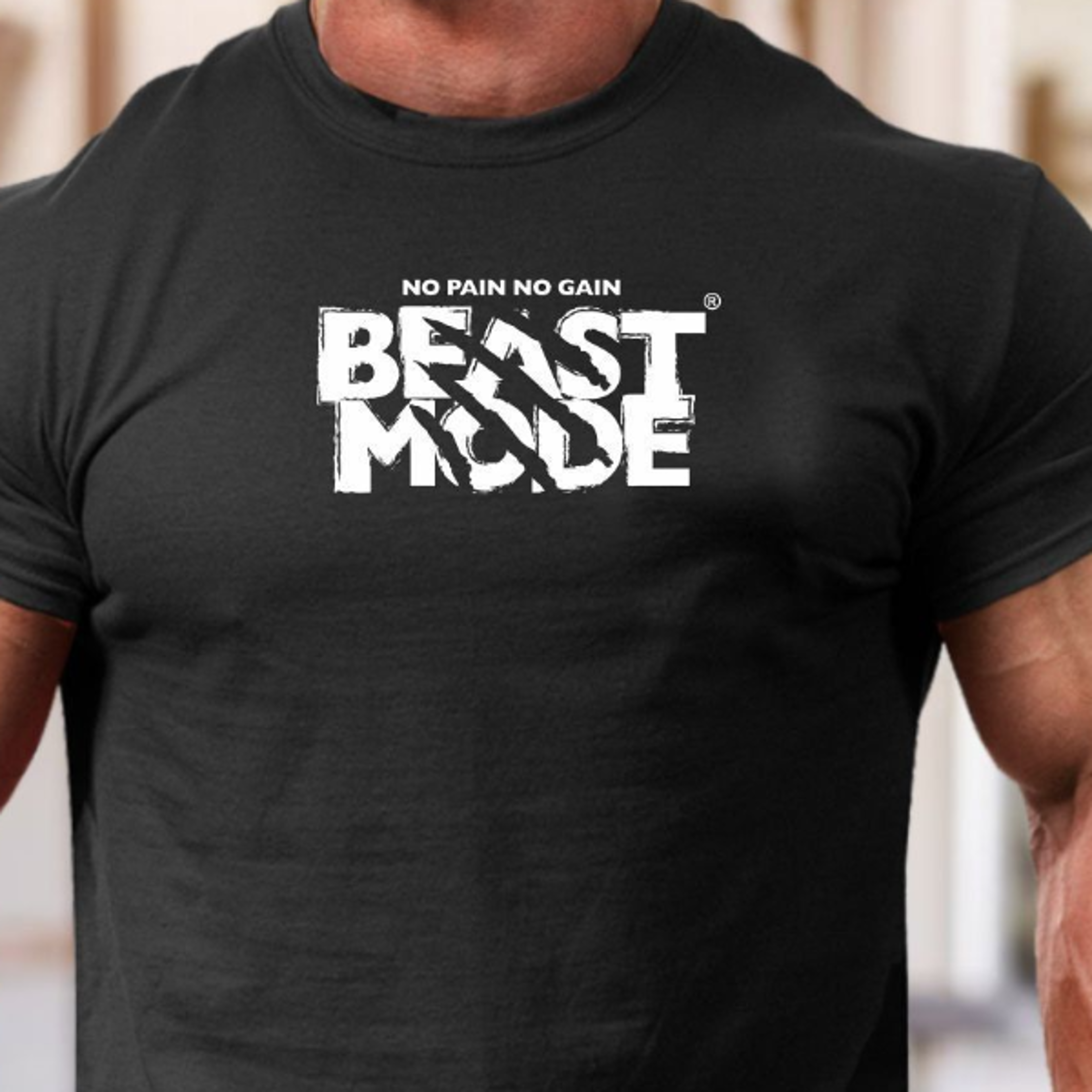beast mode gym shirt men workout tee bodybuilding fitness training mma gym monster shirt