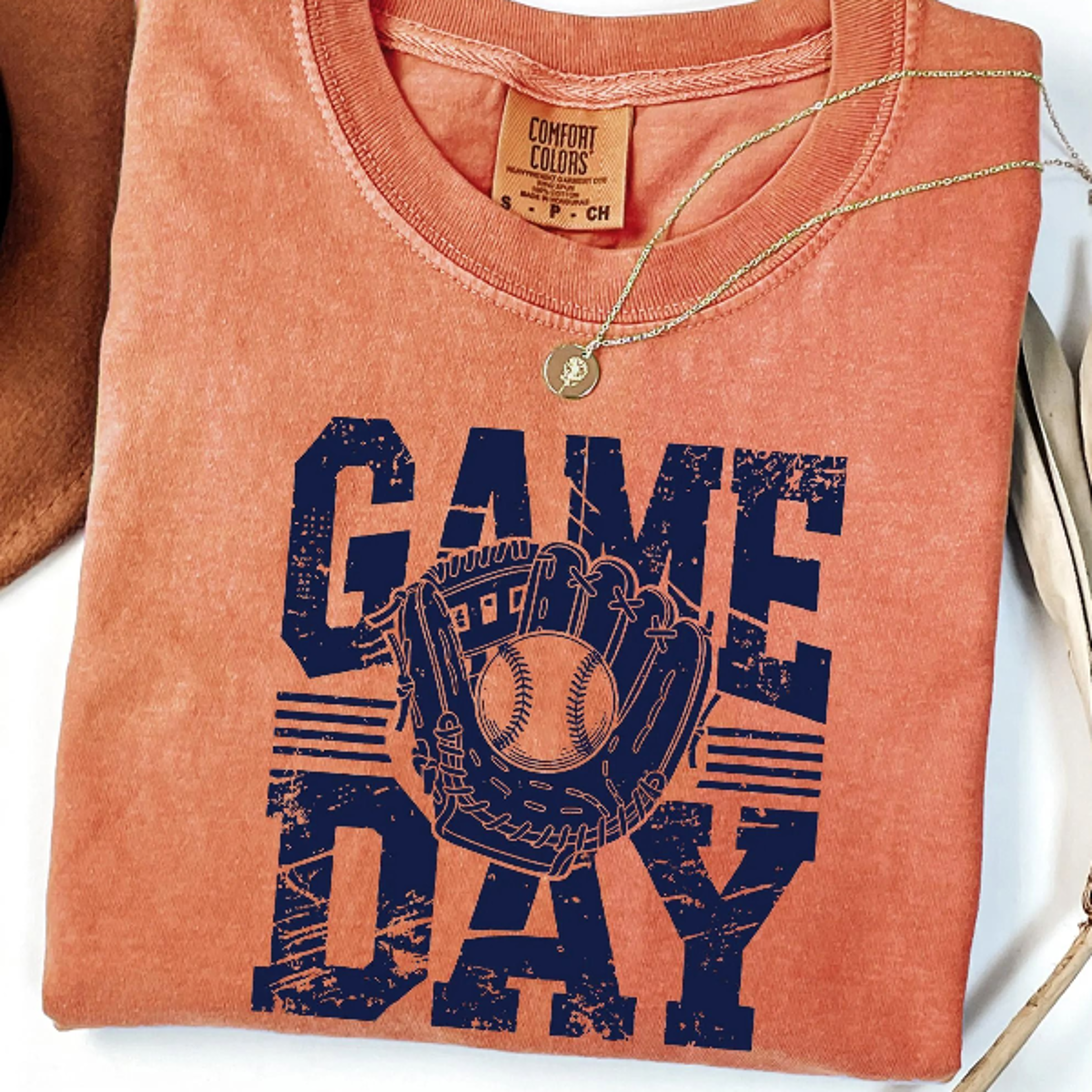 baseball game day shirt, cute star sports graphic tee for women
