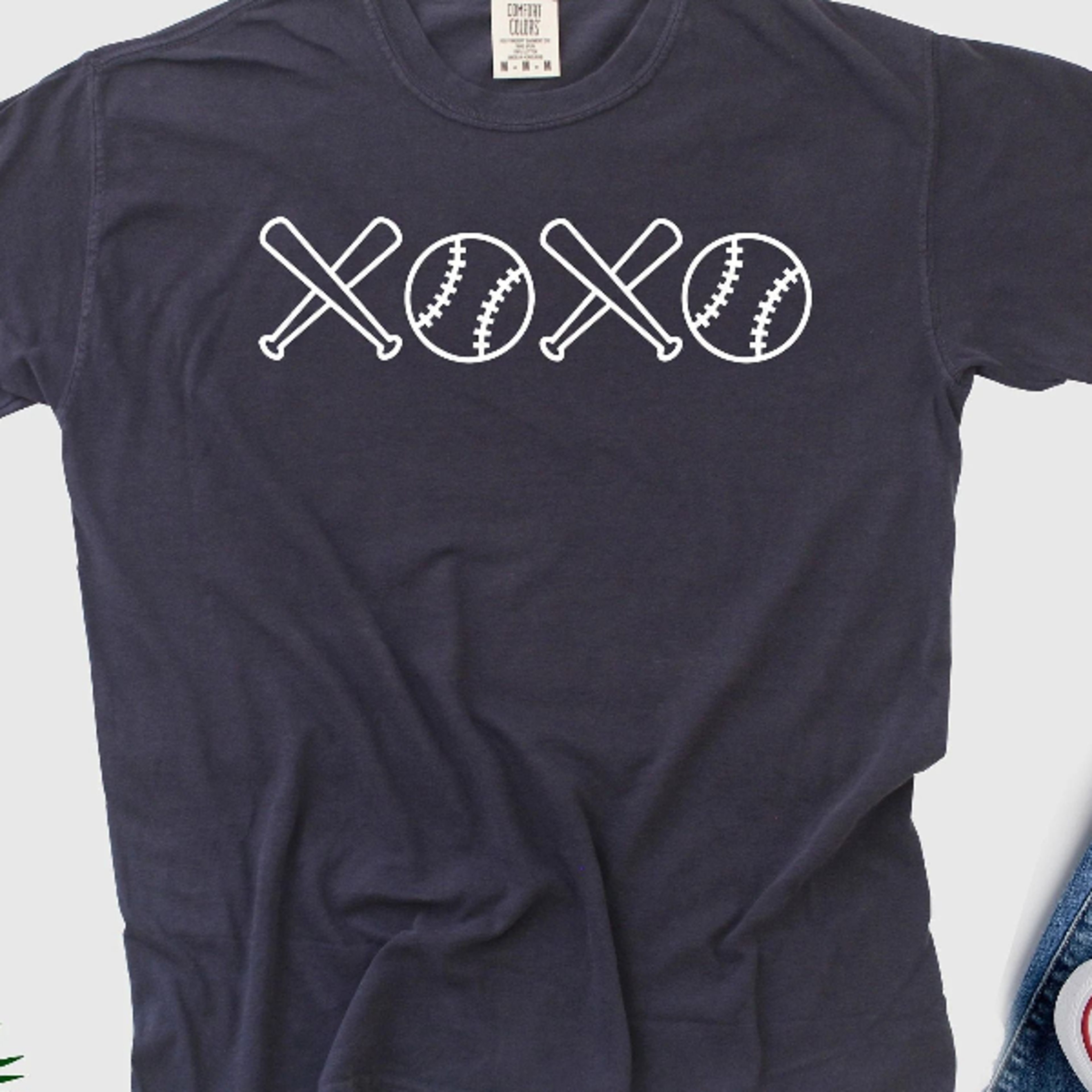 baseball family shirt, baseball mom dad grandpa comfort colors tee