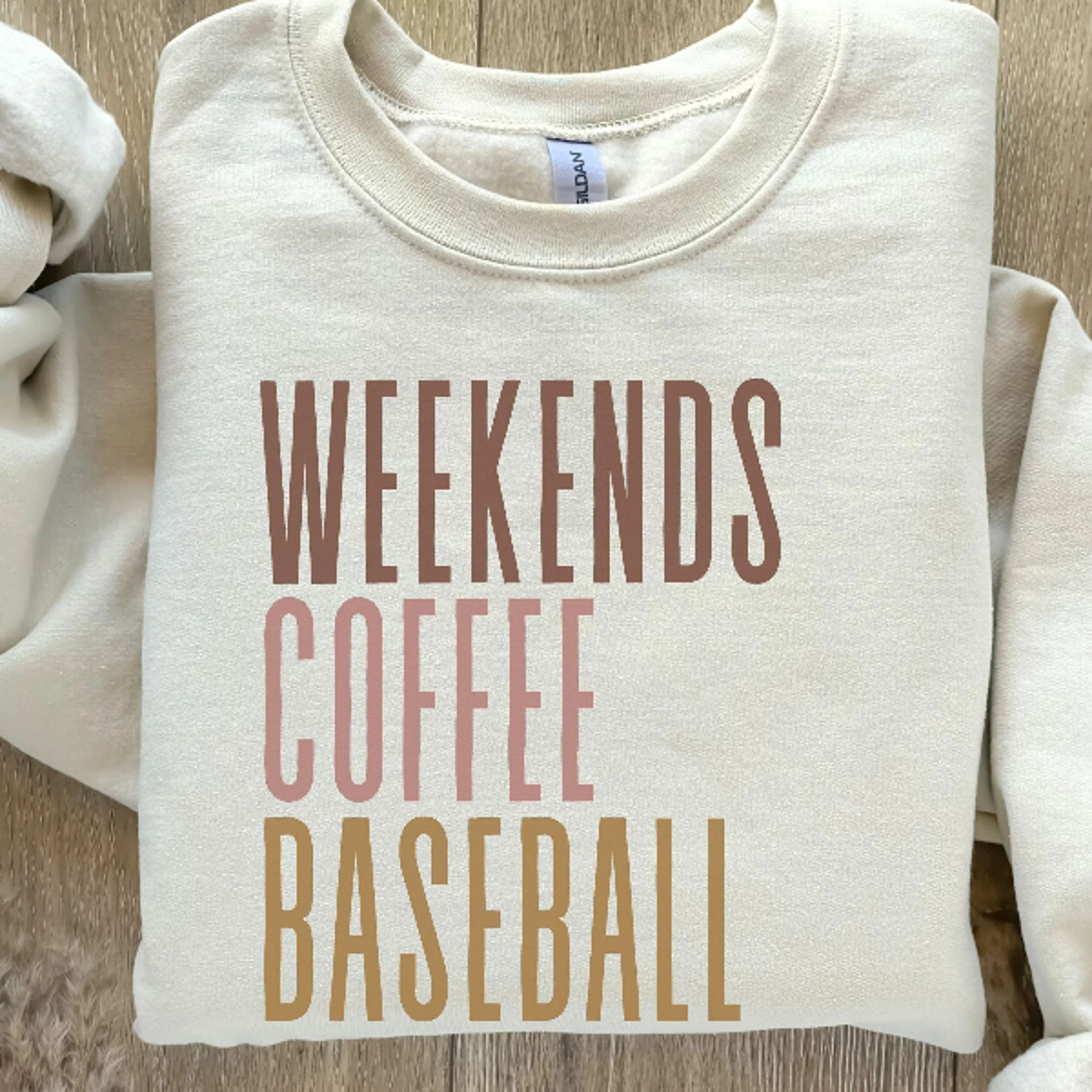 weekends coffee baseball t-shirt & sweatshirt, baseball mom game day apparel, funny sports mom gift
