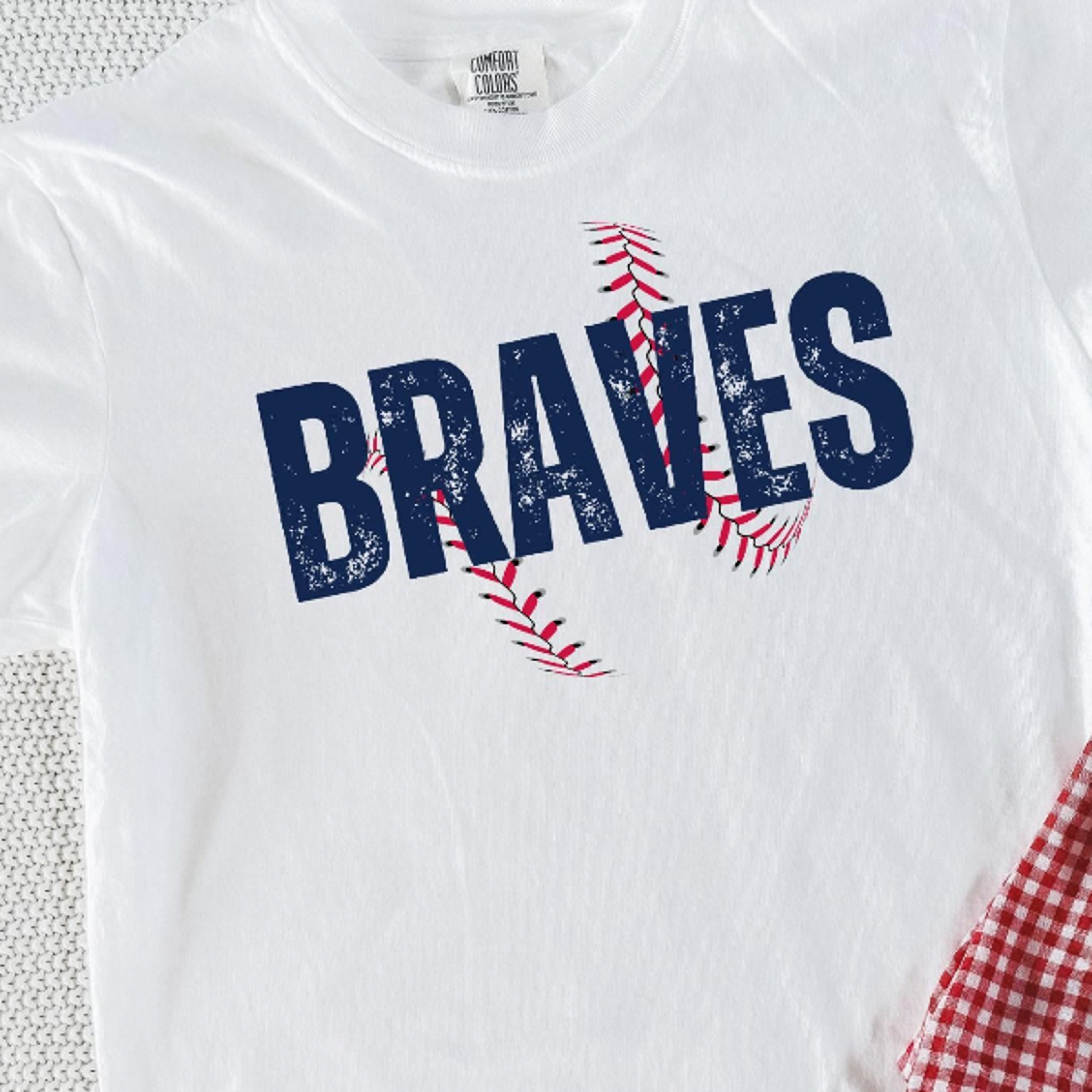 retro atlanta braves baseball shirt – vintage fan tee for braves supporters