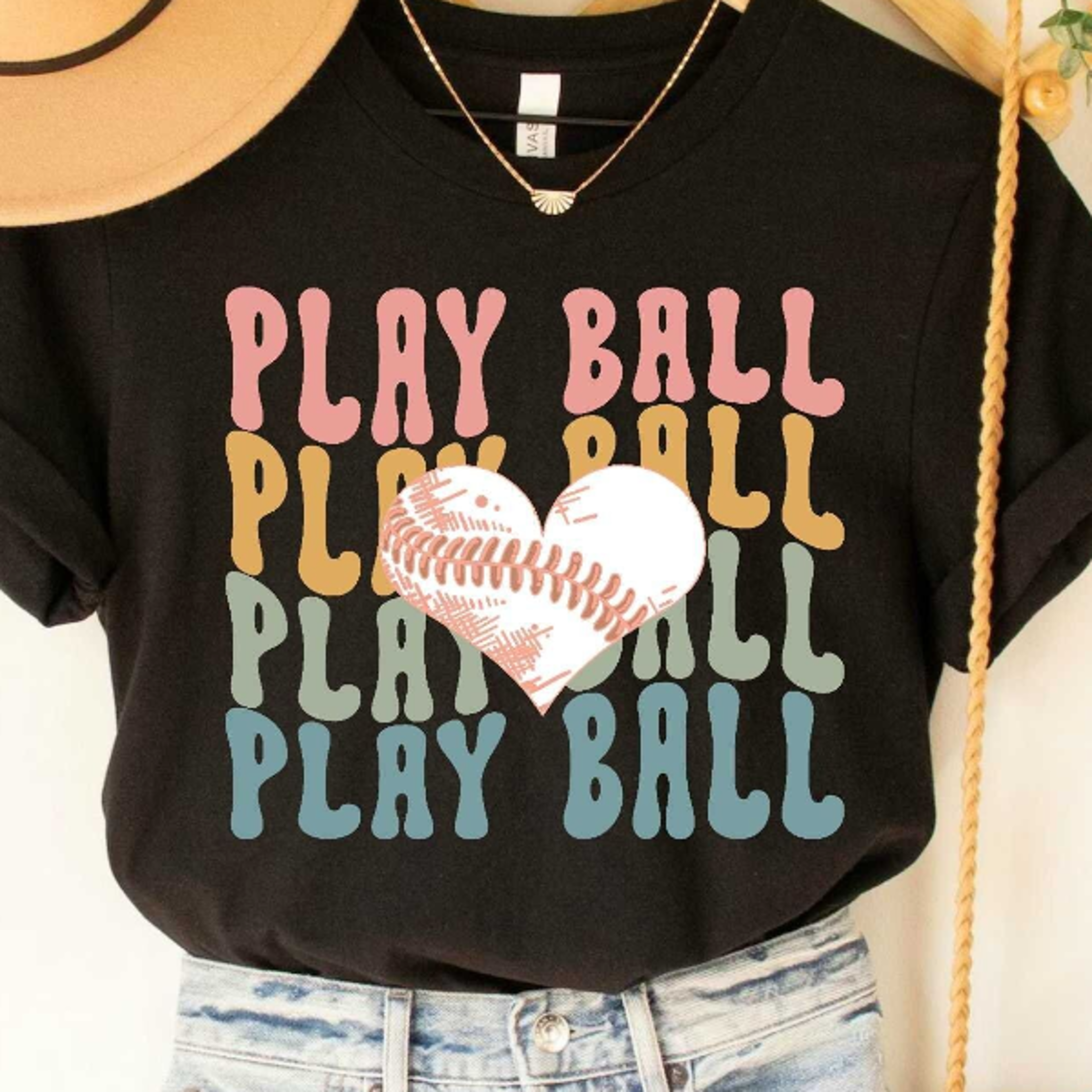 baseball fan play ball shirt – game day baseball mom lover graphic tee