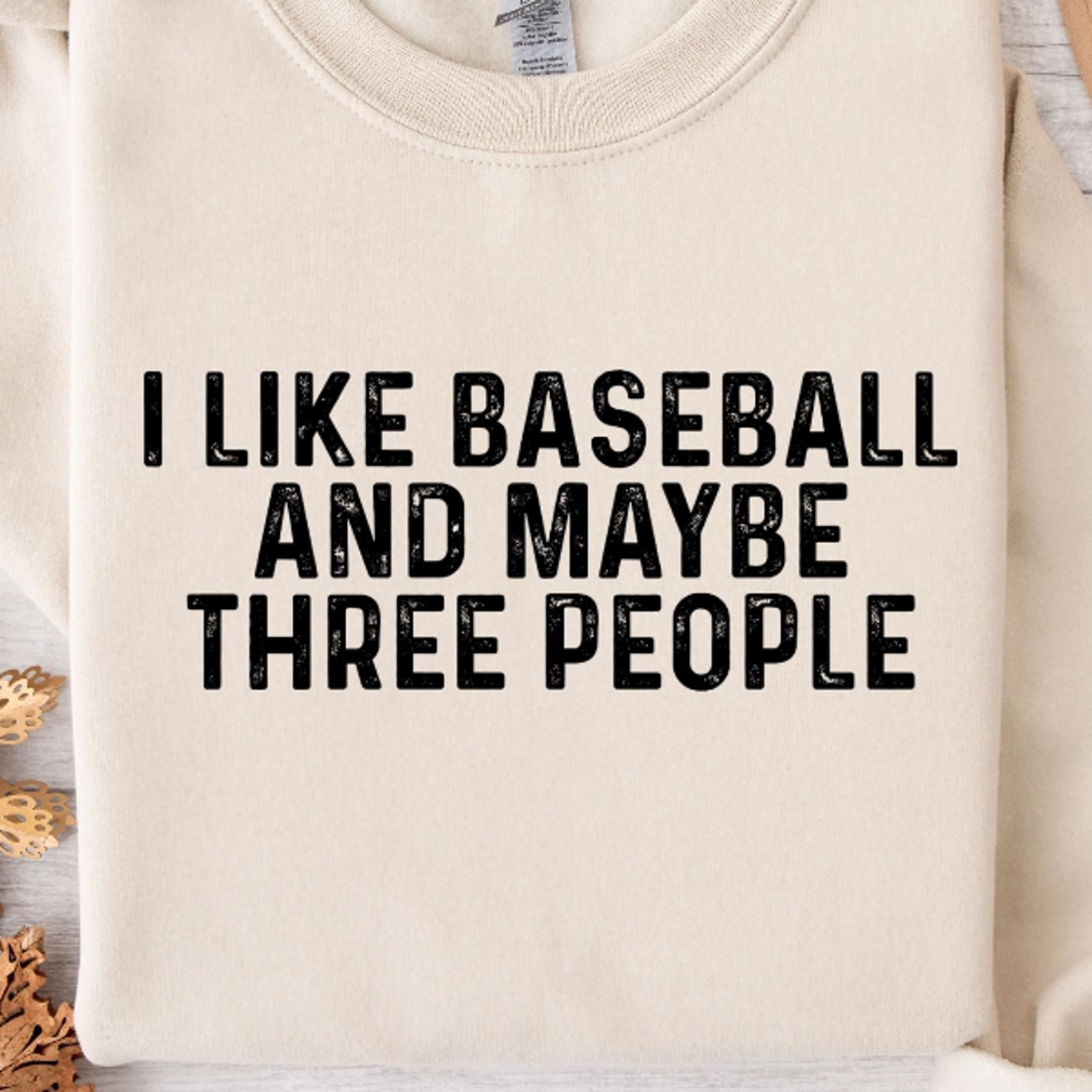 i like baseball and maybe three people shirt – funny baseball lover gift tee