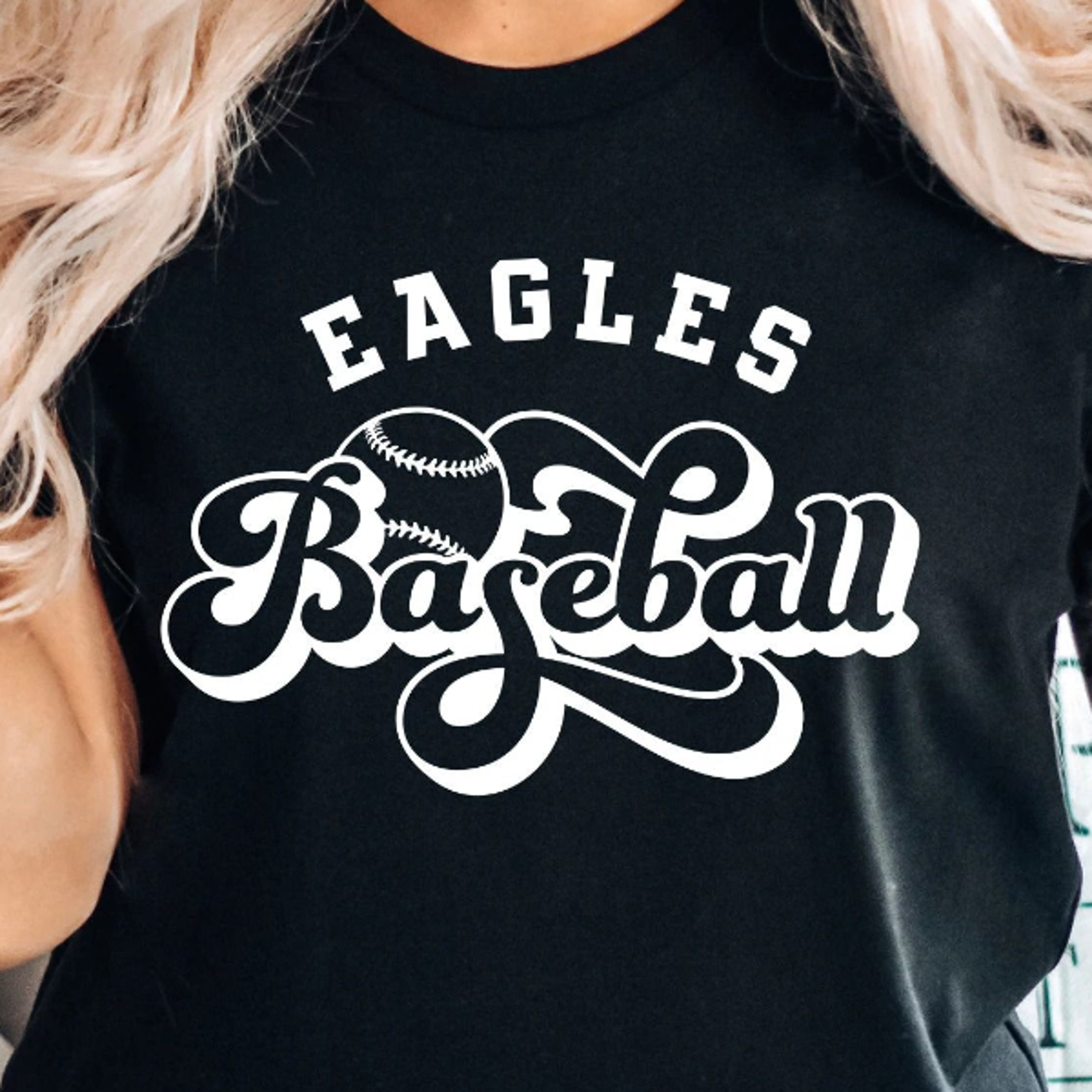 custom baseball mom shirt – retro team name game day baseball tee