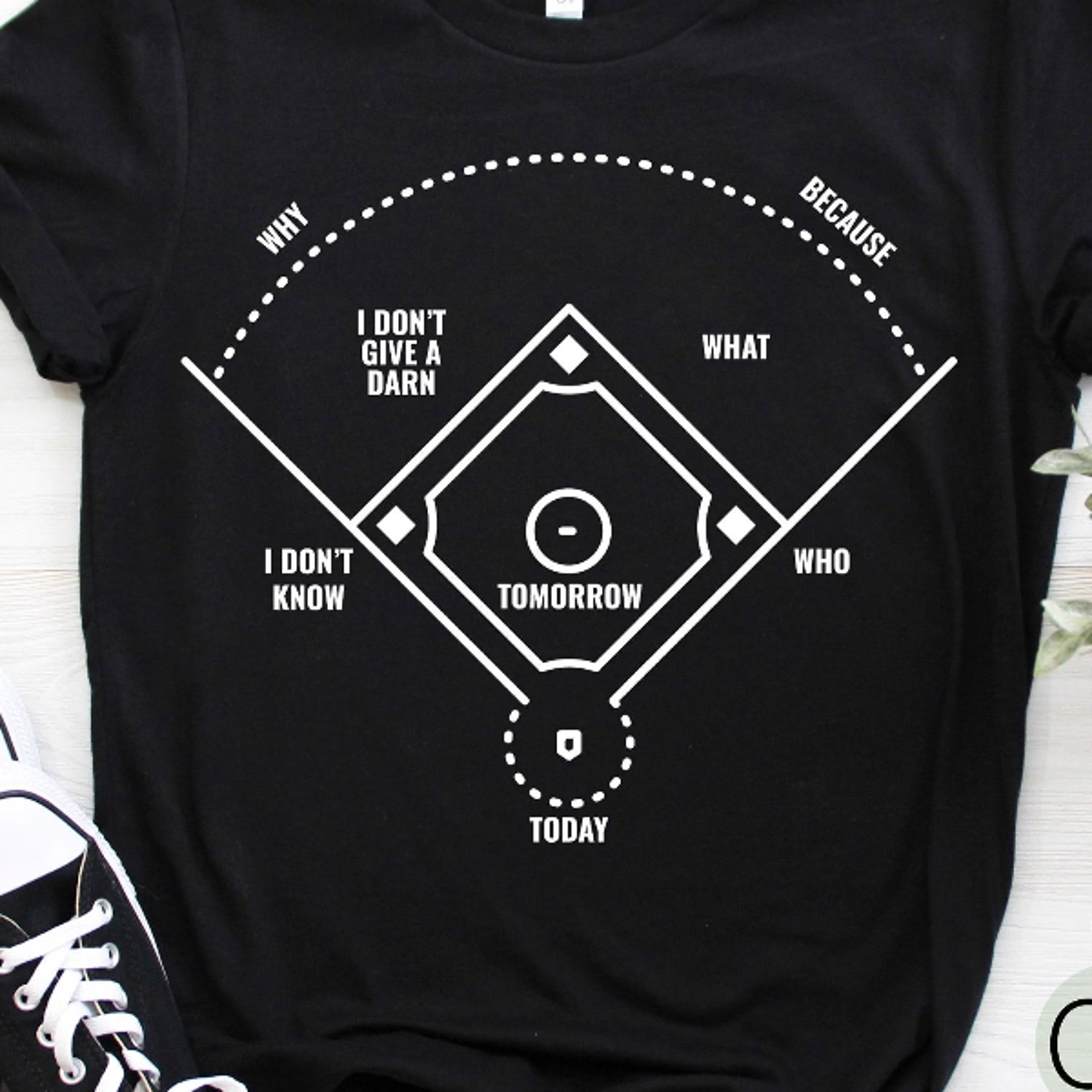 who's on first funny baseball shirt – vintage baseball positions humor tee