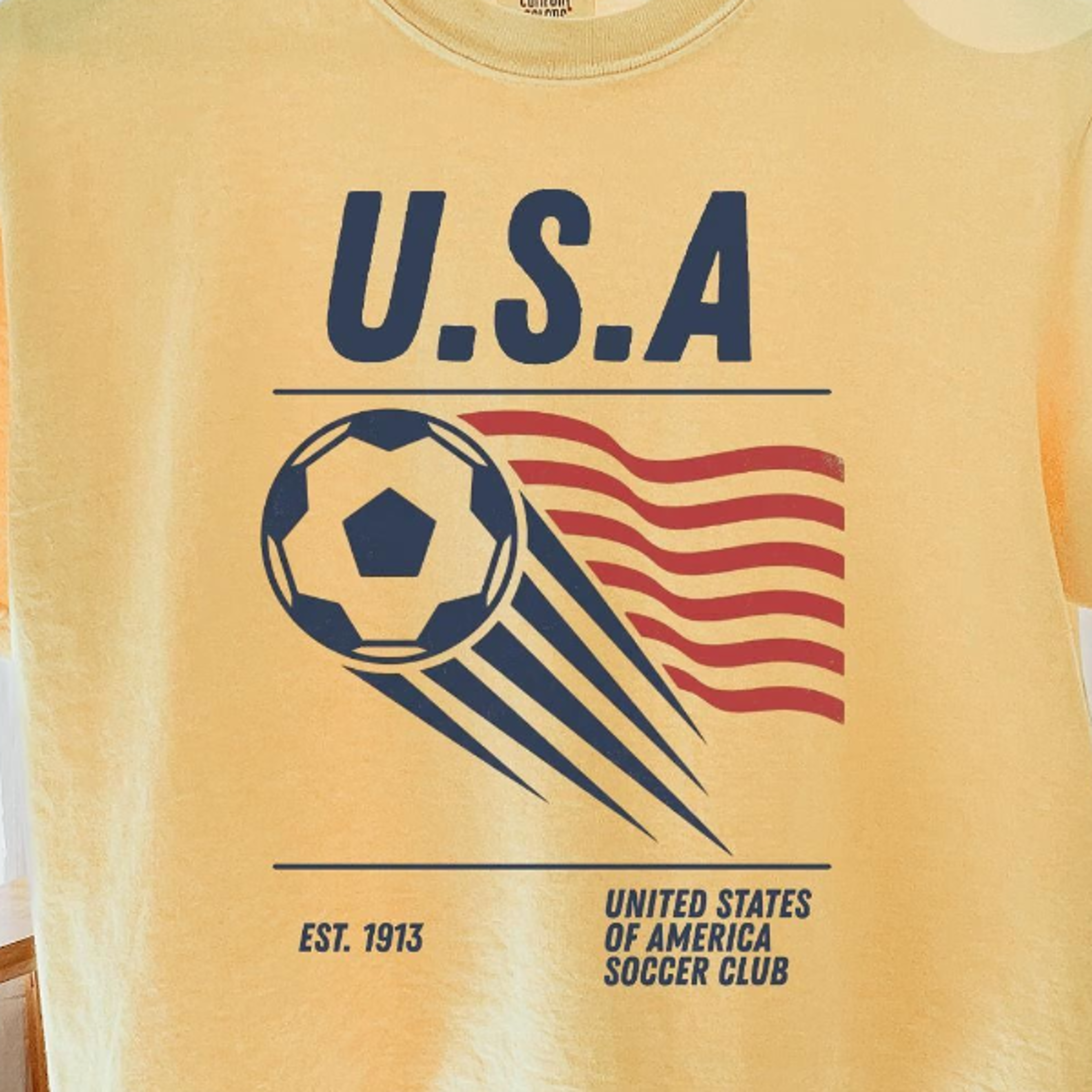 90s united states soccer boxy tee – retro usa team graphic crop shirt