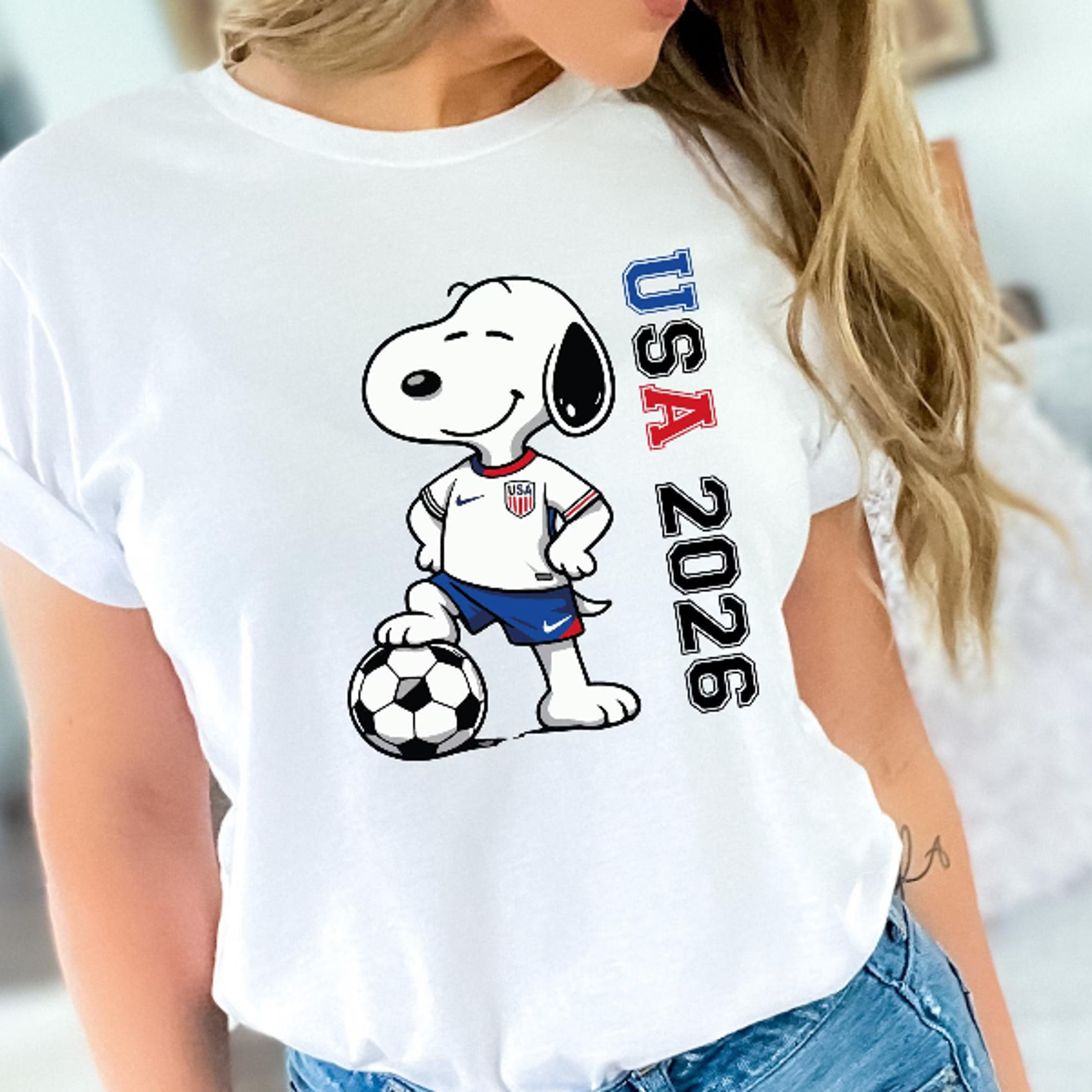 usa 2026 football shirt – world cup winner dog mascot soccer fan tee