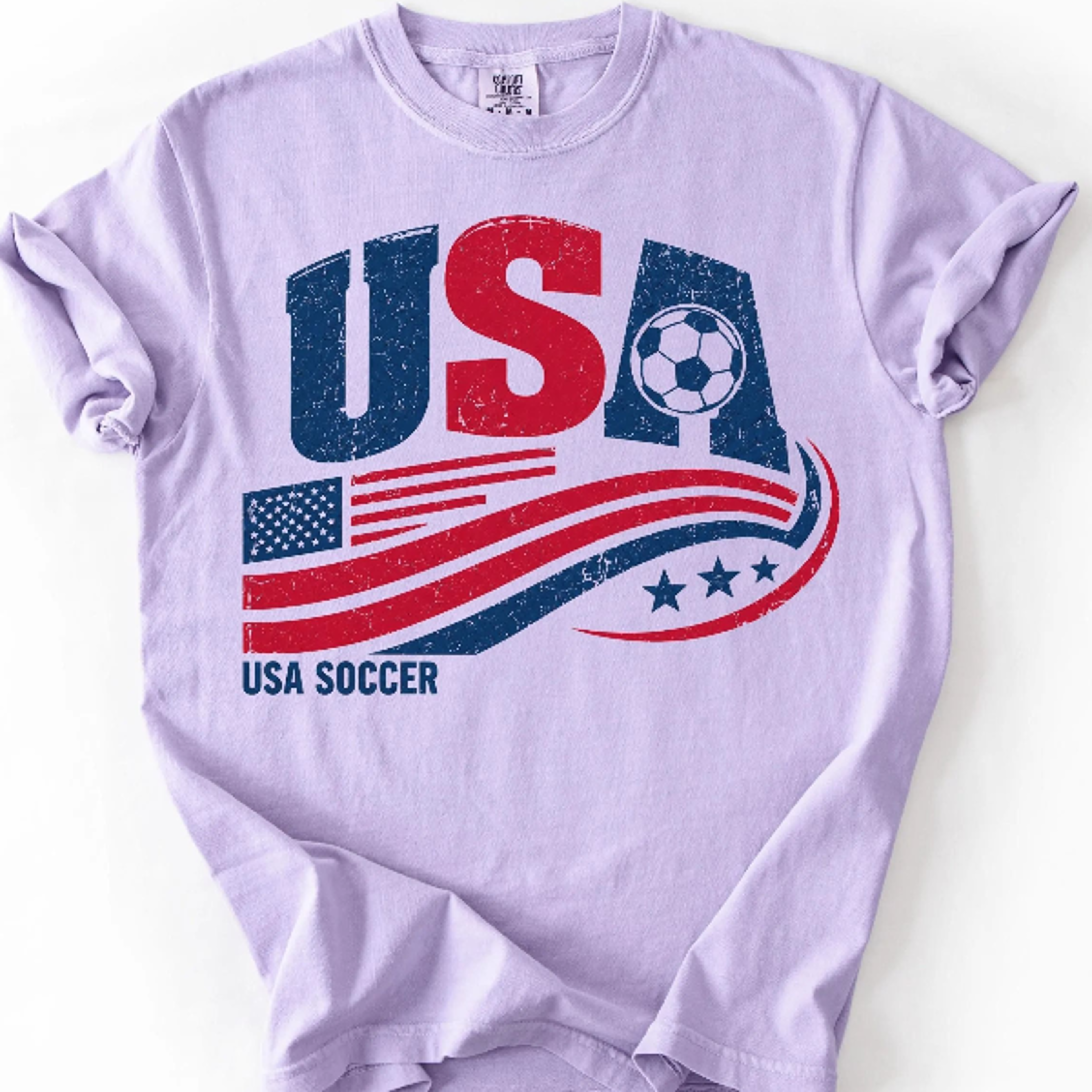 usa soccer shirt – vintage american flag patriotic game day tee