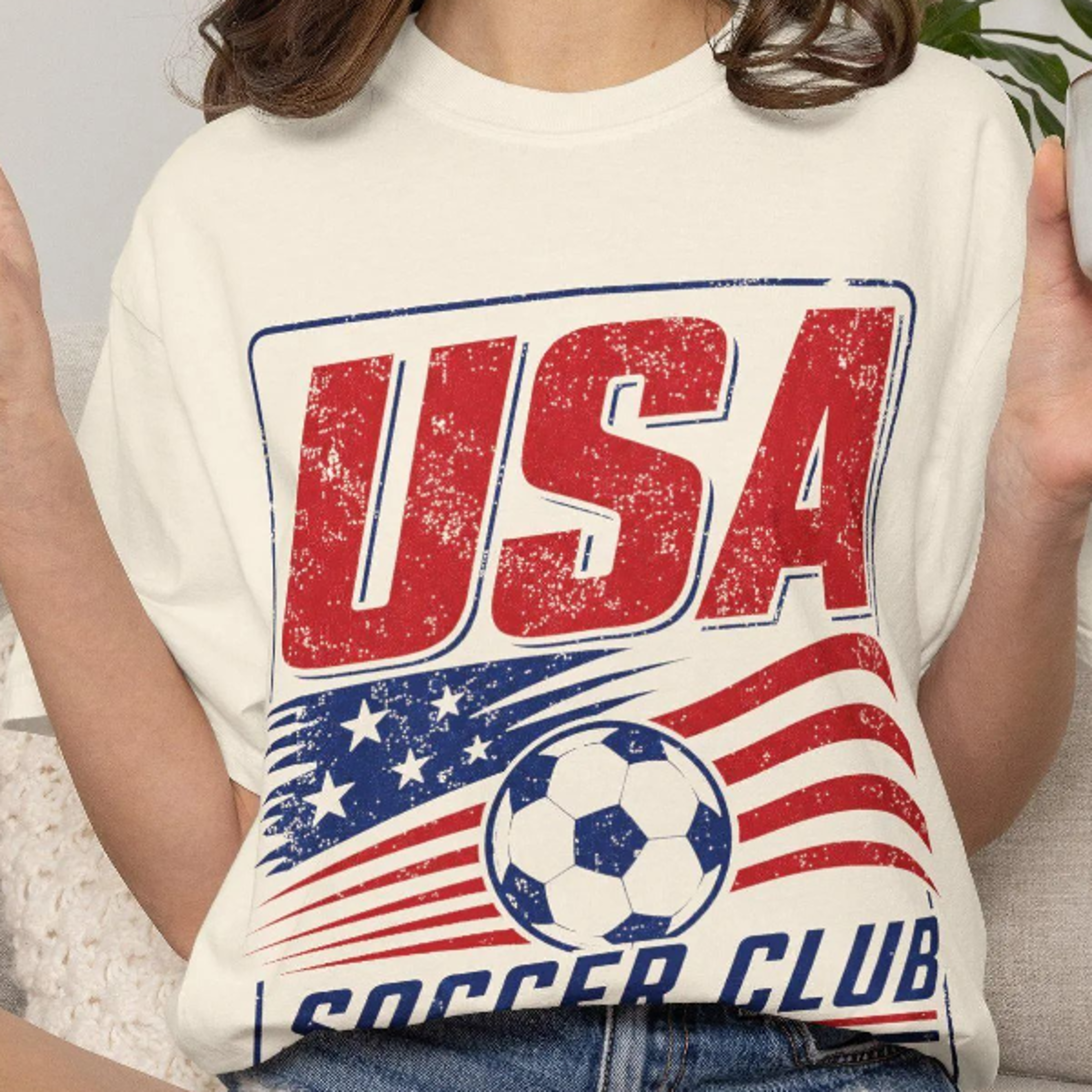 90s usa soccer retro team graphic t-shirt – vintage united states football fan tee