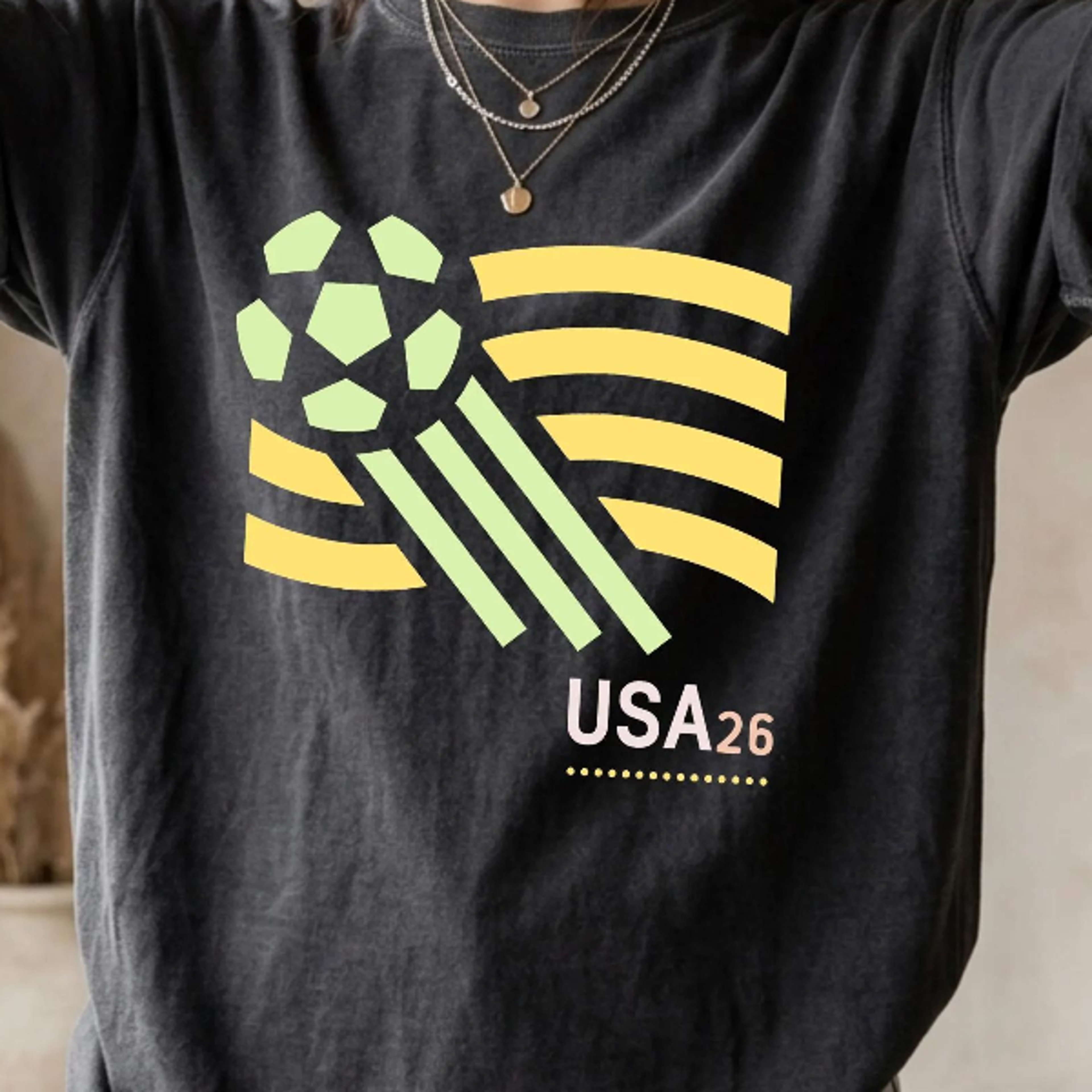 world soccer cup shirt – vintage football fan graphic tee