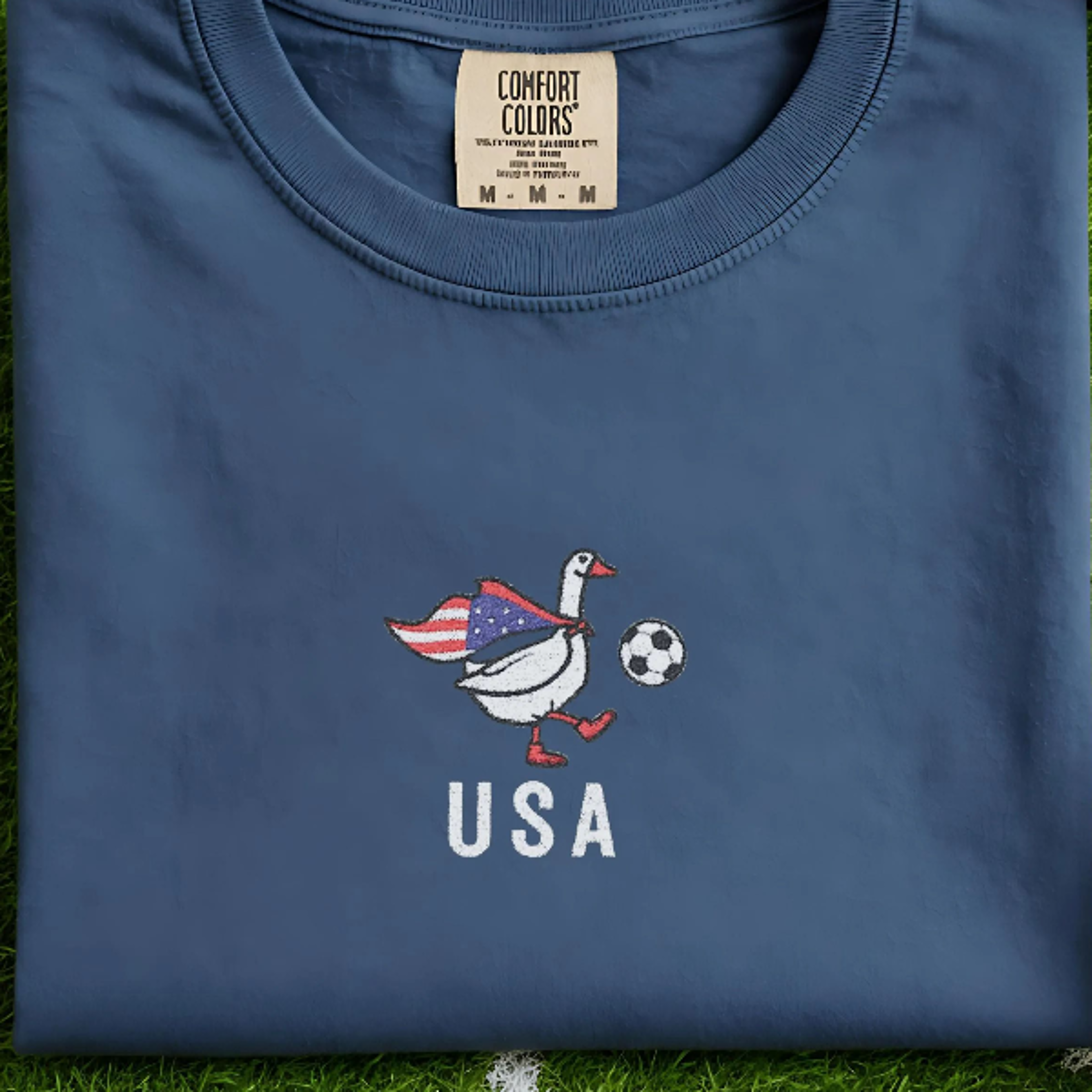 USA Soccer Shirt  Team USA Soccer Goose Embroidered Patriotic Sweatshirt 3