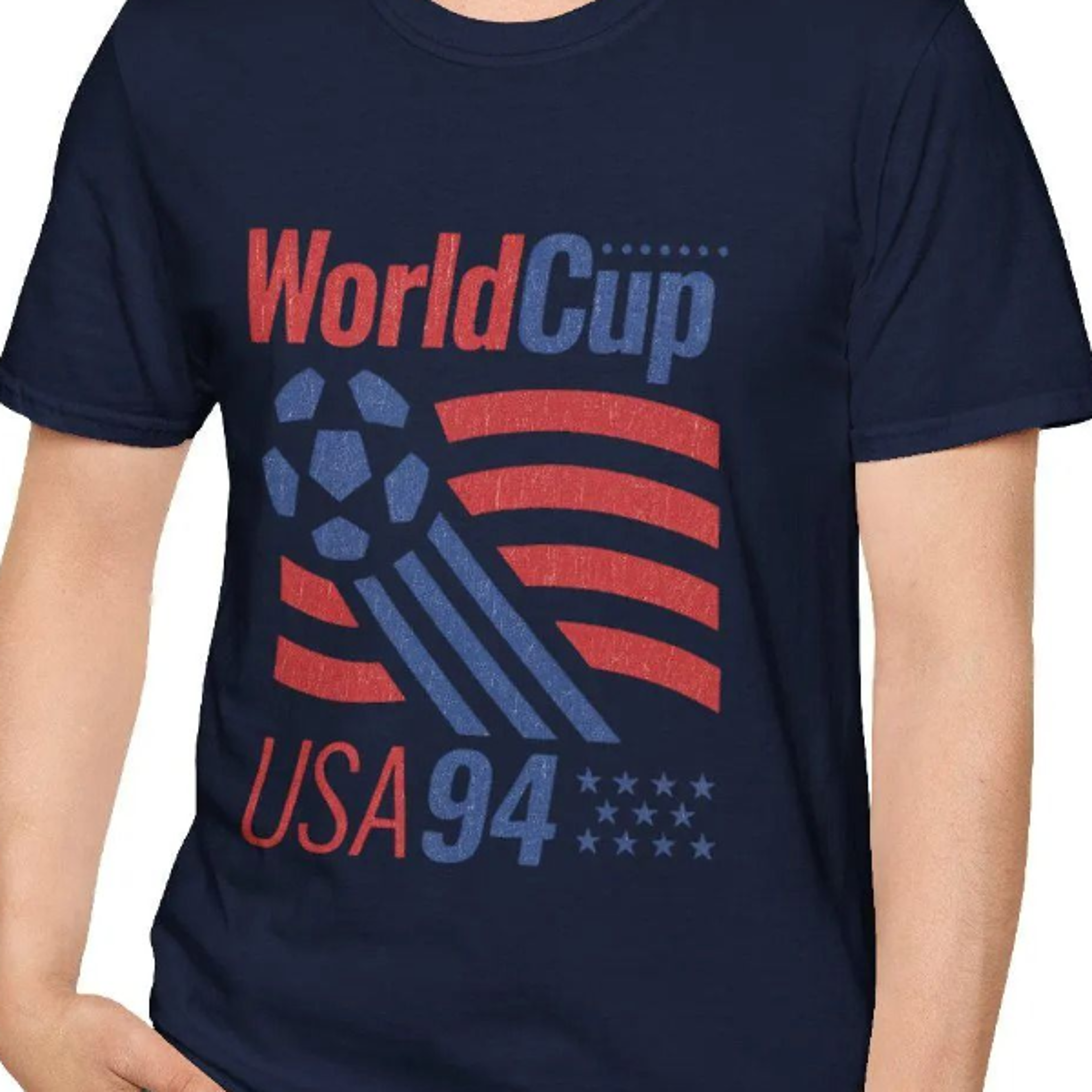 world cup usa 94 soccer ball with flag t-shirt – retro 1994 world cup vintage tee