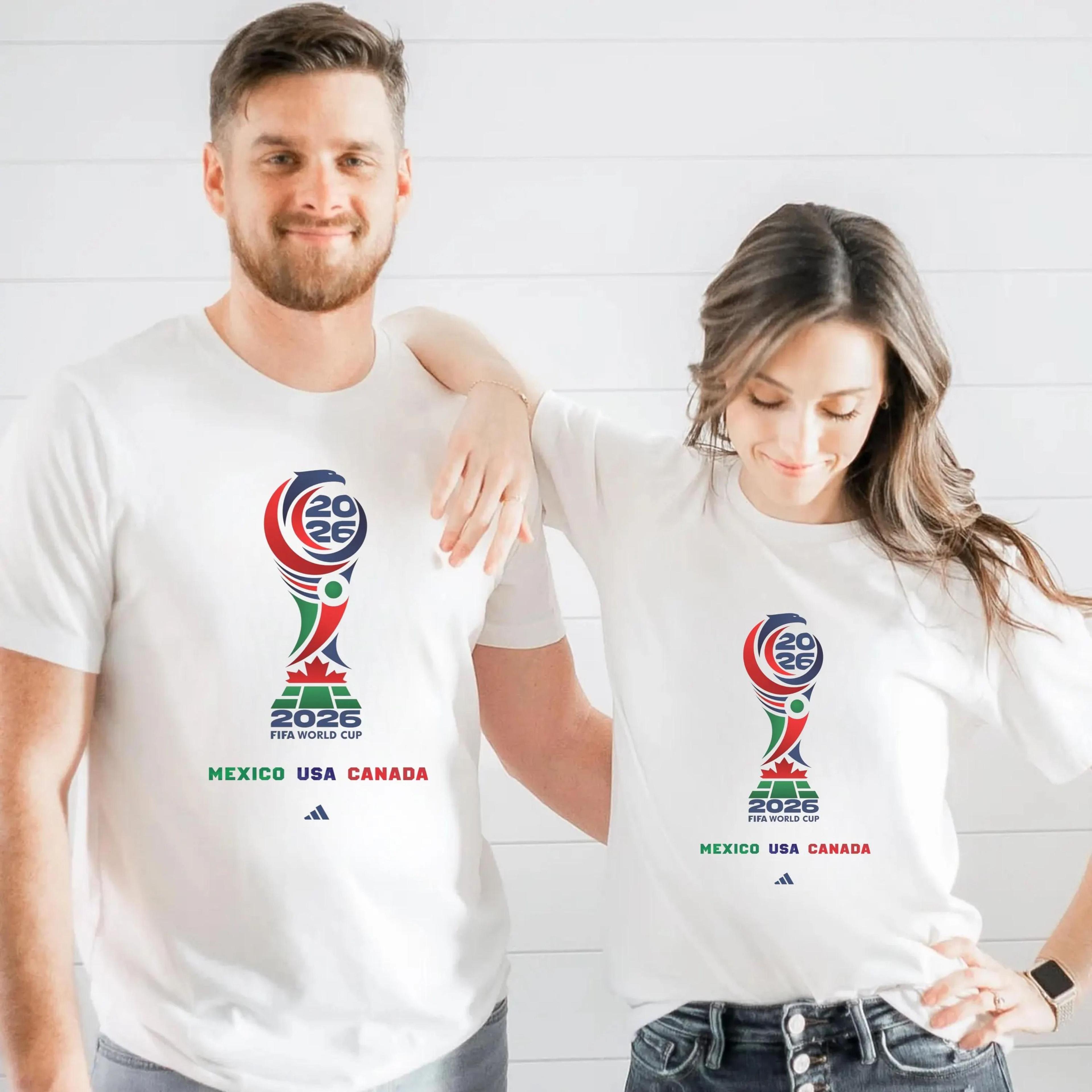World Cup 2026 TShirt  Soccer Unisex Tee  USA Canada Mexico Fan Shirt 1