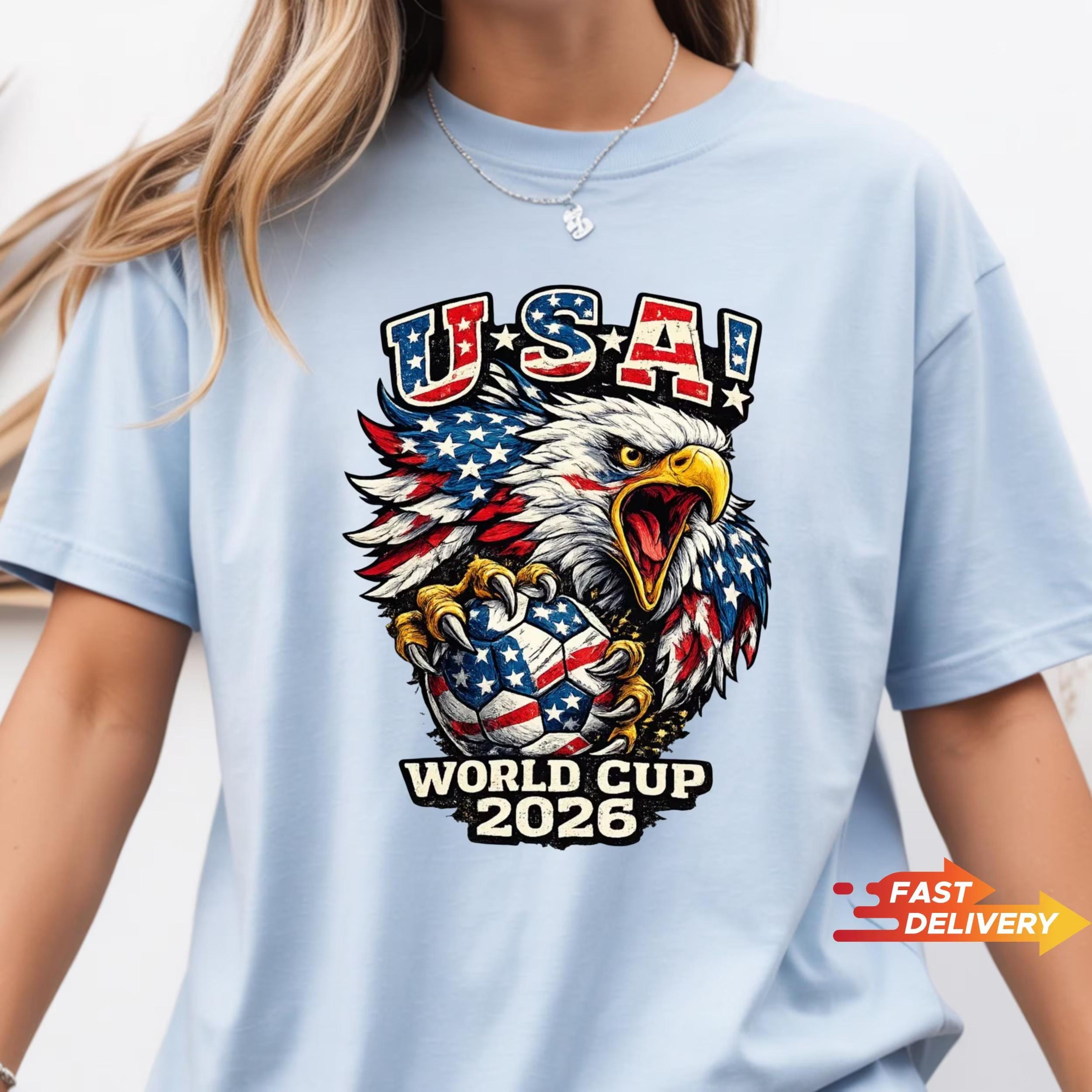 USA Soccer World Cup 2026 Eagle Shirt  Patriotic American Soccer Fan Tee 2
