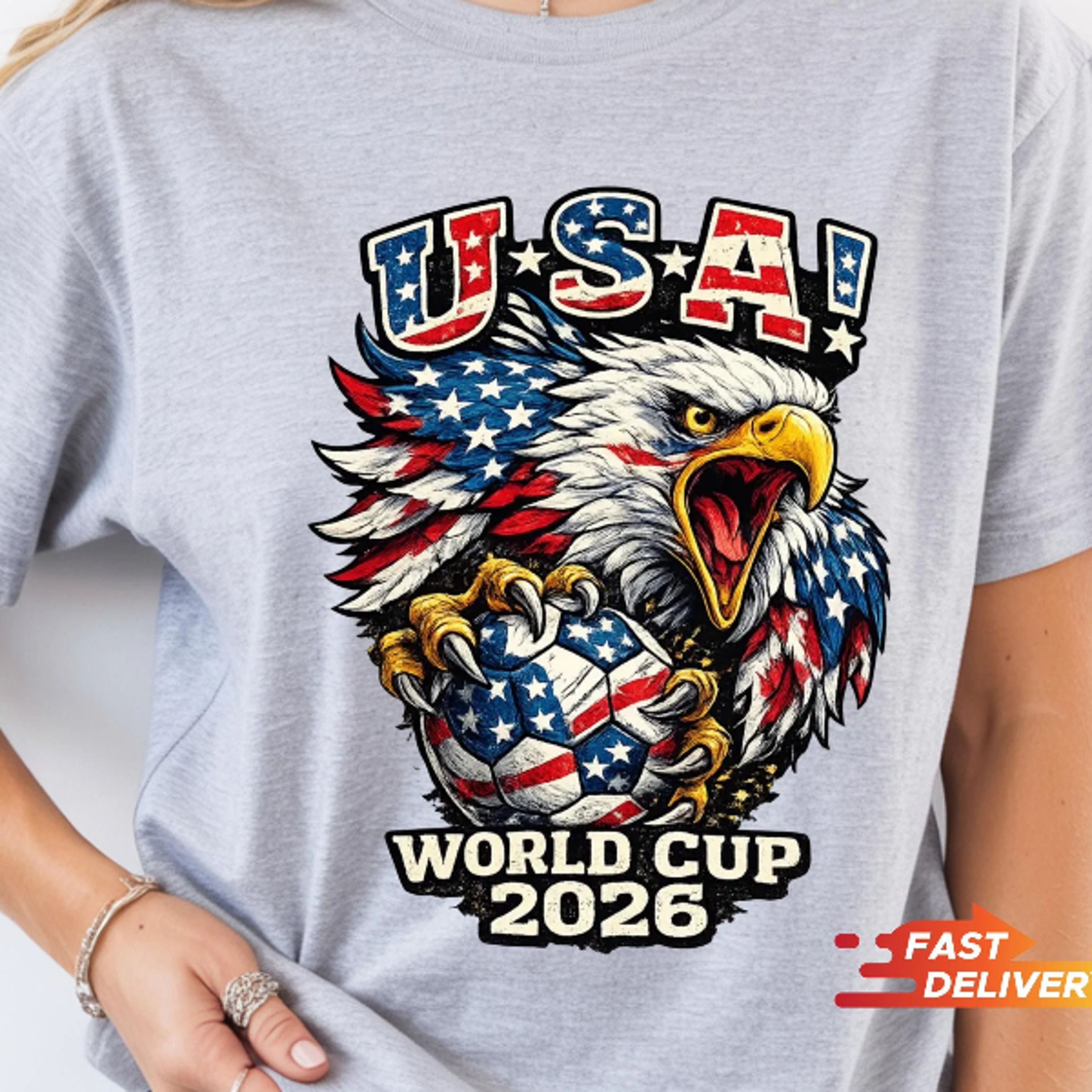 usa soccer world cup 2026 eagle shirt – patriotic american soccer fan tee