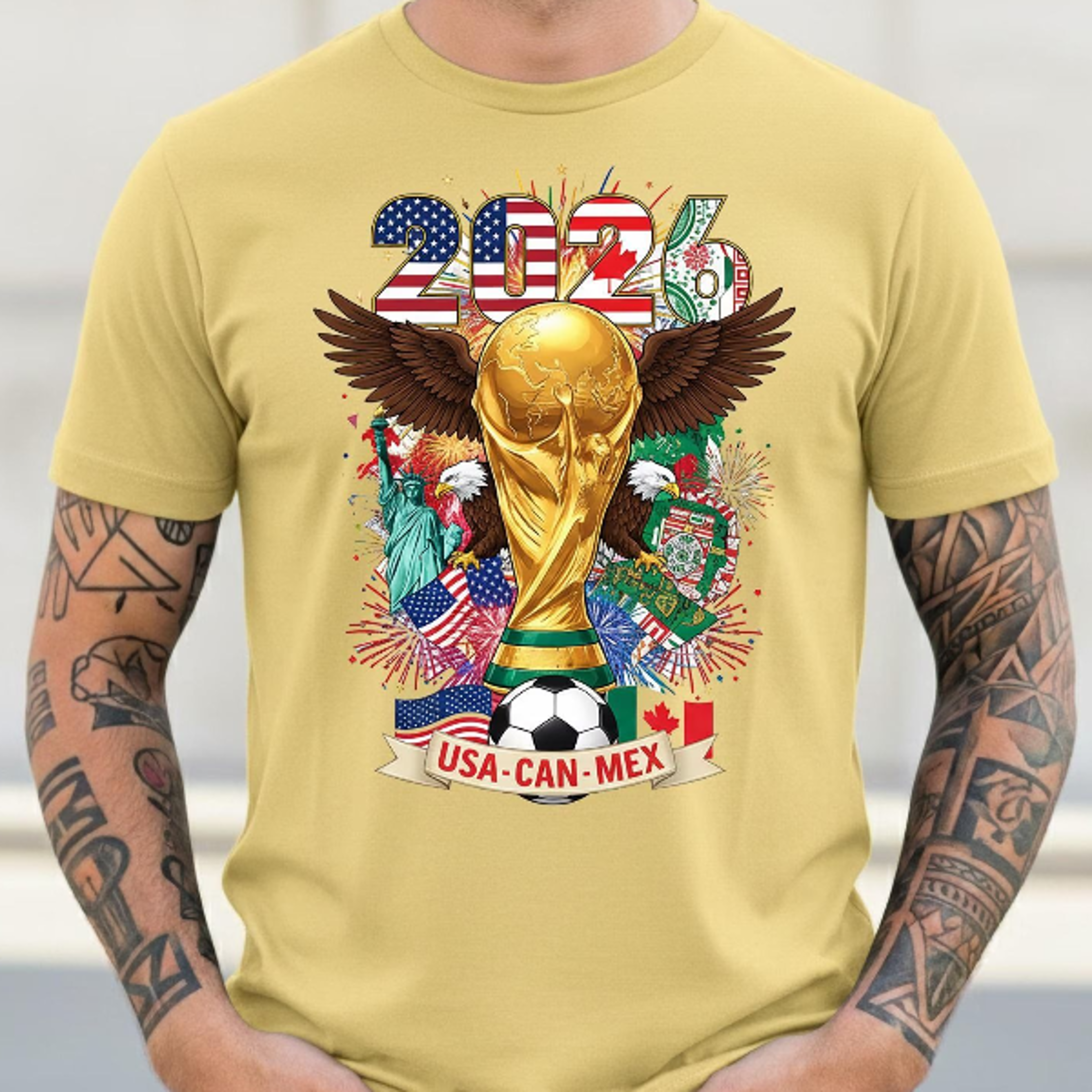 usa canada mexico tee – international football 2026 fan shirt | soccer championship sport fan tee