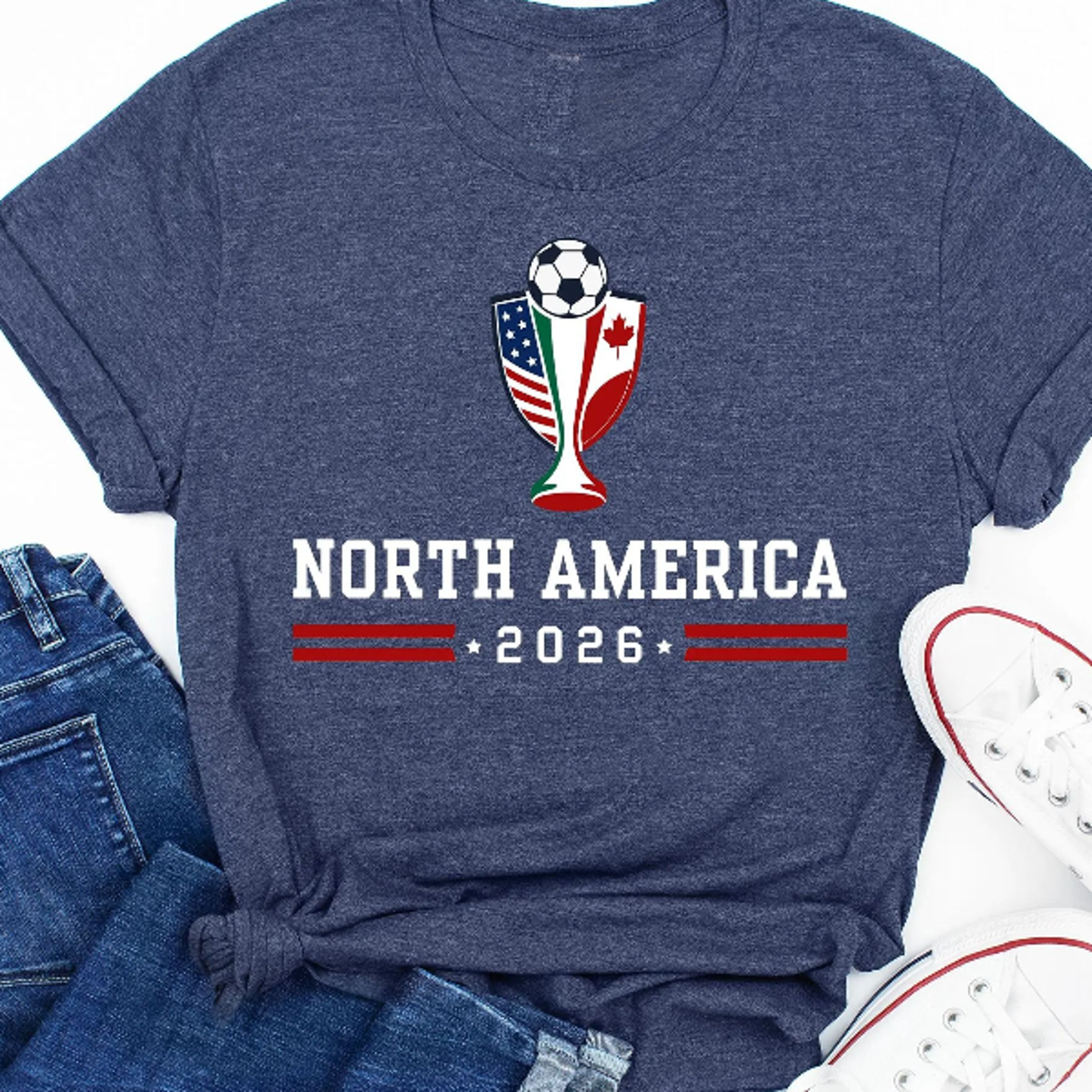 North America World Cup 2026 TShirt  Soccer Fan Shirt  USA Canada Mexico Football Jersey 2