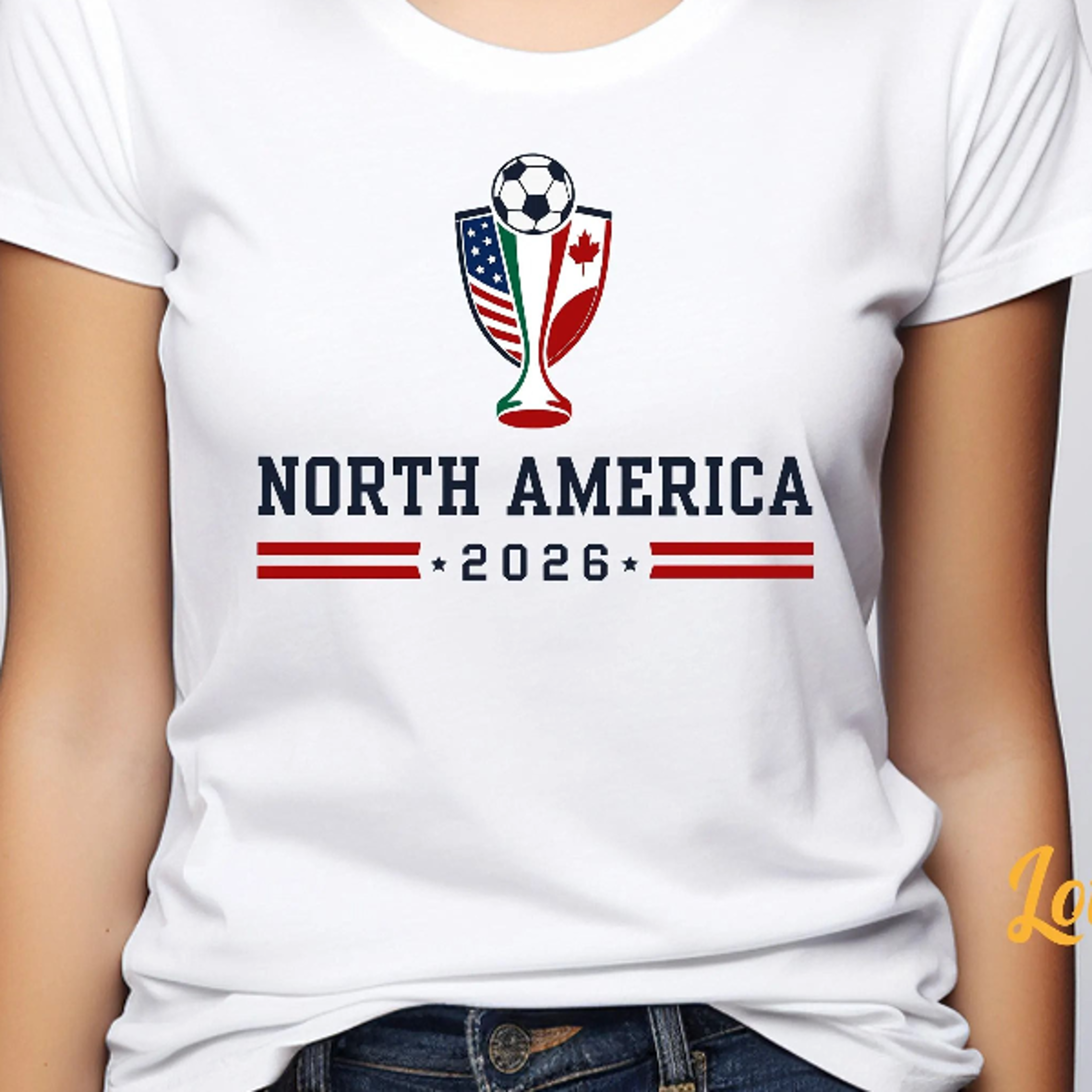 North America World Cup 2026 TShirt  Soccer Fan Shirt  USA Canada Mexico Football Jersey 4