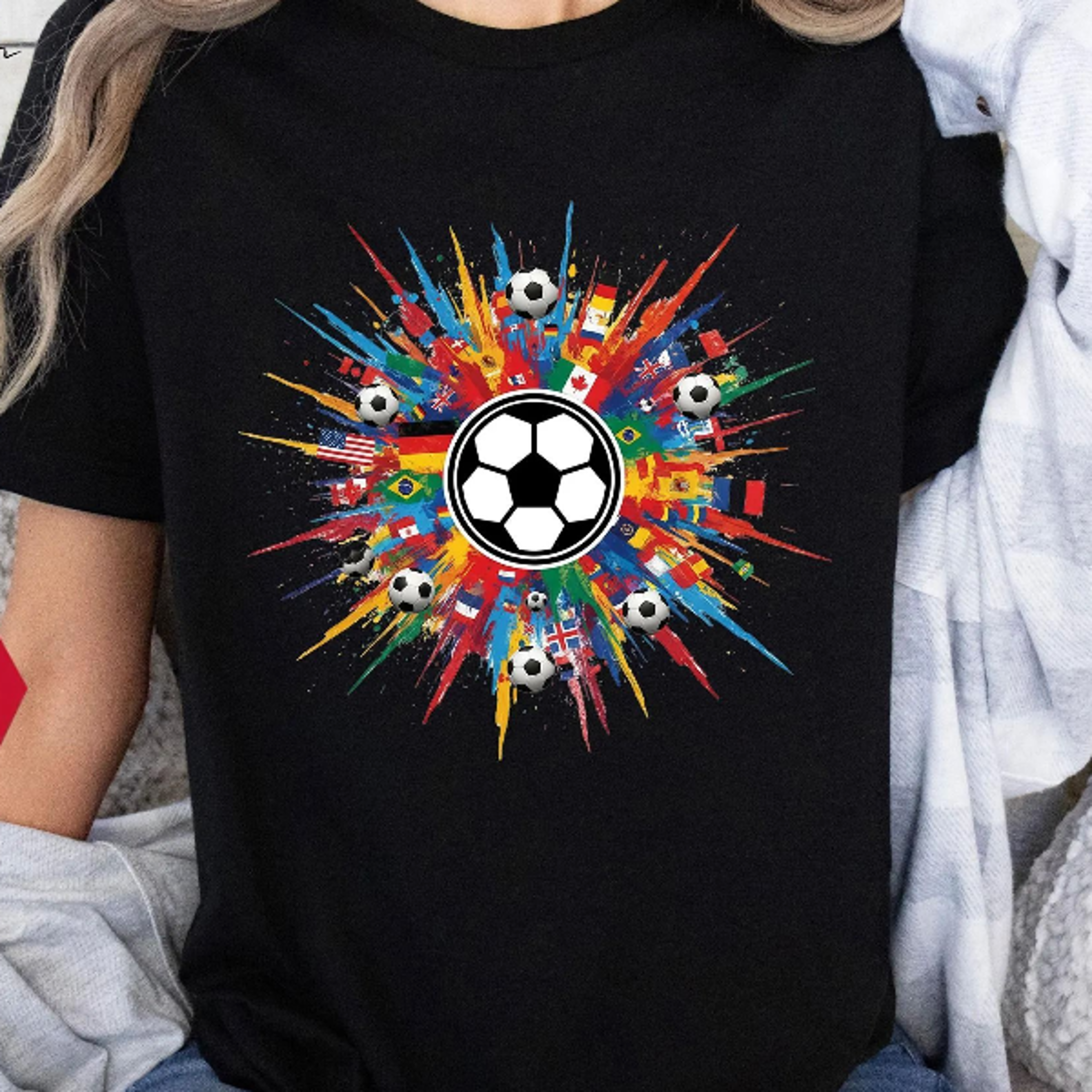 international soccer flags shirt, soccer fan tee, country flag football shirt, world football fan apparel, soccer lover