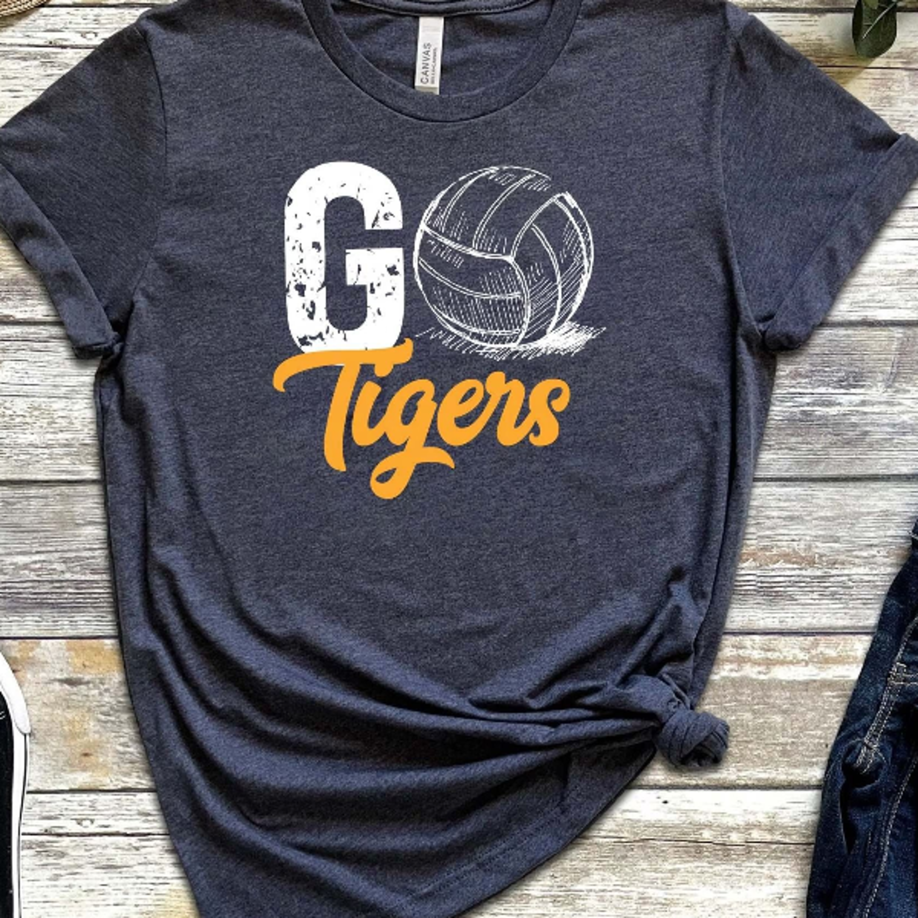 Custom Volleyball Tee Personalized Go Team Shirt Volleyball Team Fan Shirt School Volleyball Tee Cu