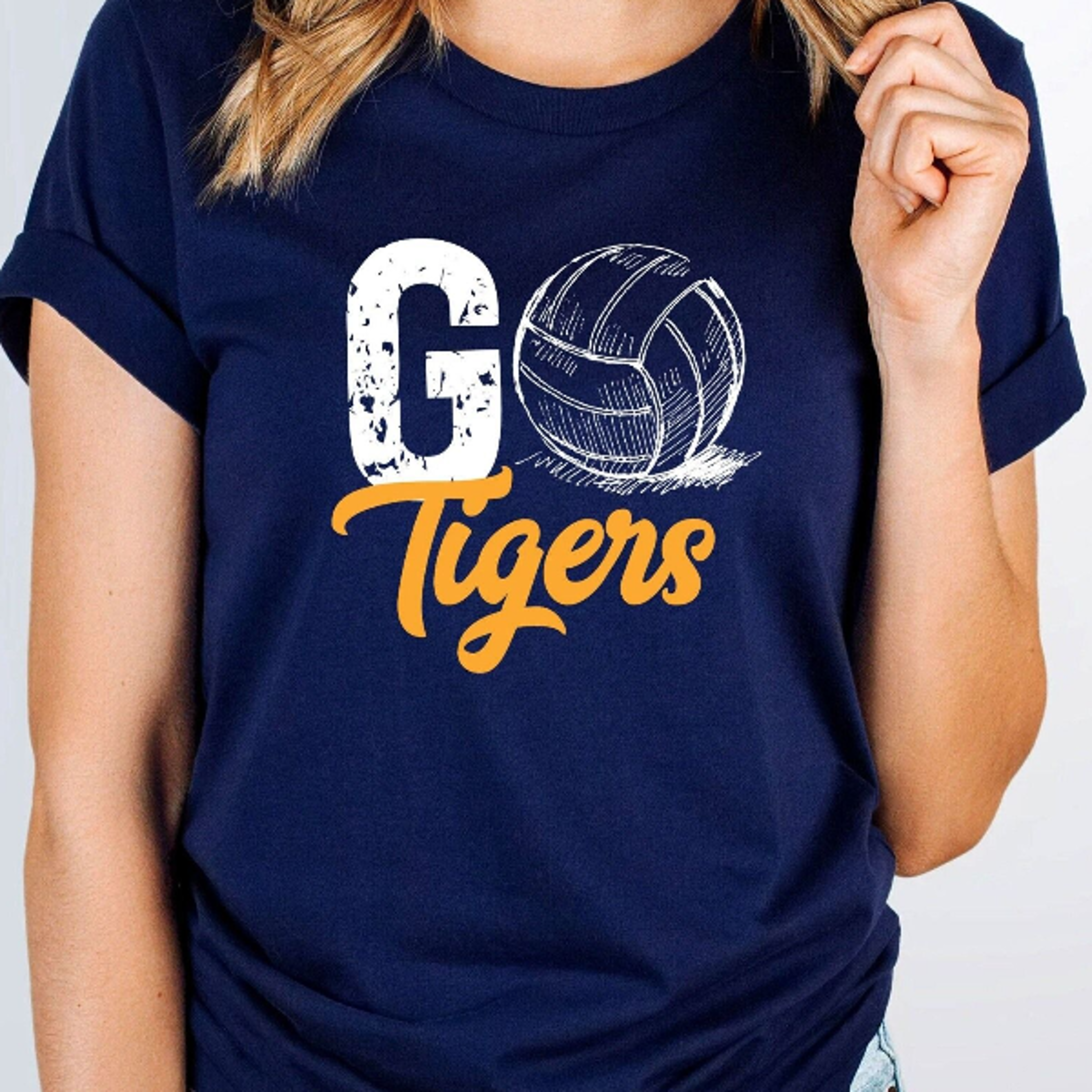 Custom Volleyball Tee Personalized Go Team Shirt Volleyball Team Fan Shirt School Volleyball Tee Cu
