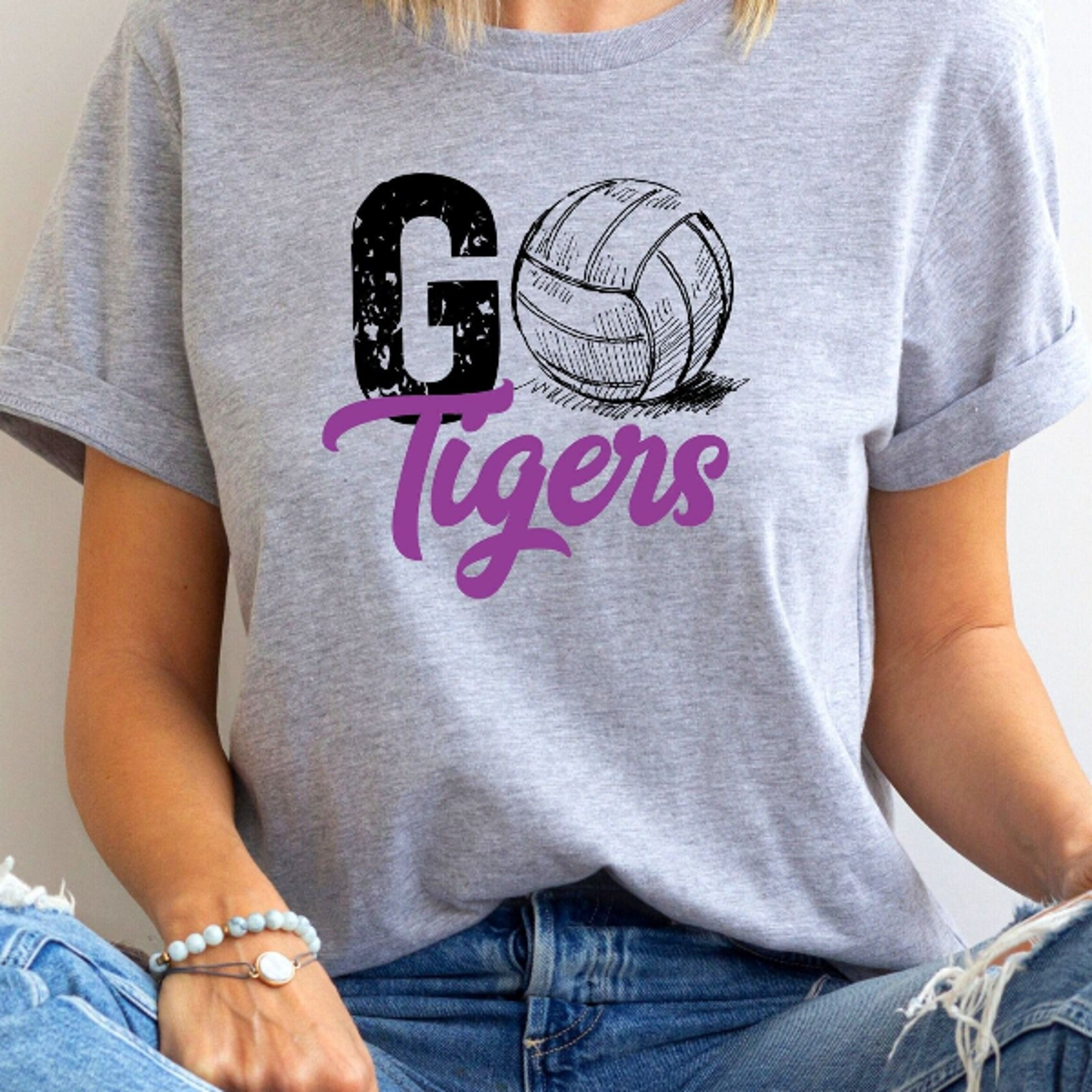 Custom Volleyball Tee Personalized Go Team Shirt Volleyball Team Fan Shirt School Volleyball Tee Cu