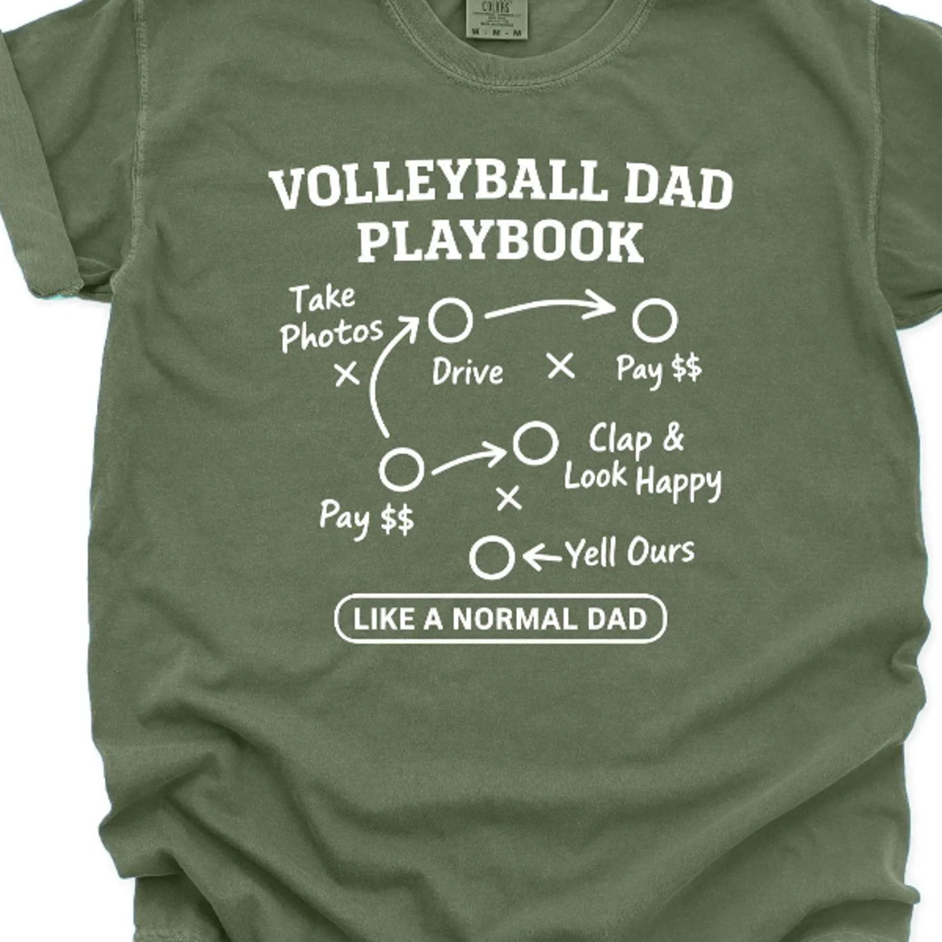 Volleyball Dad Playbook Shirt Funny Sports Dad Tee Fathers Day Gift Volleyball Coach Humor Shirt 1