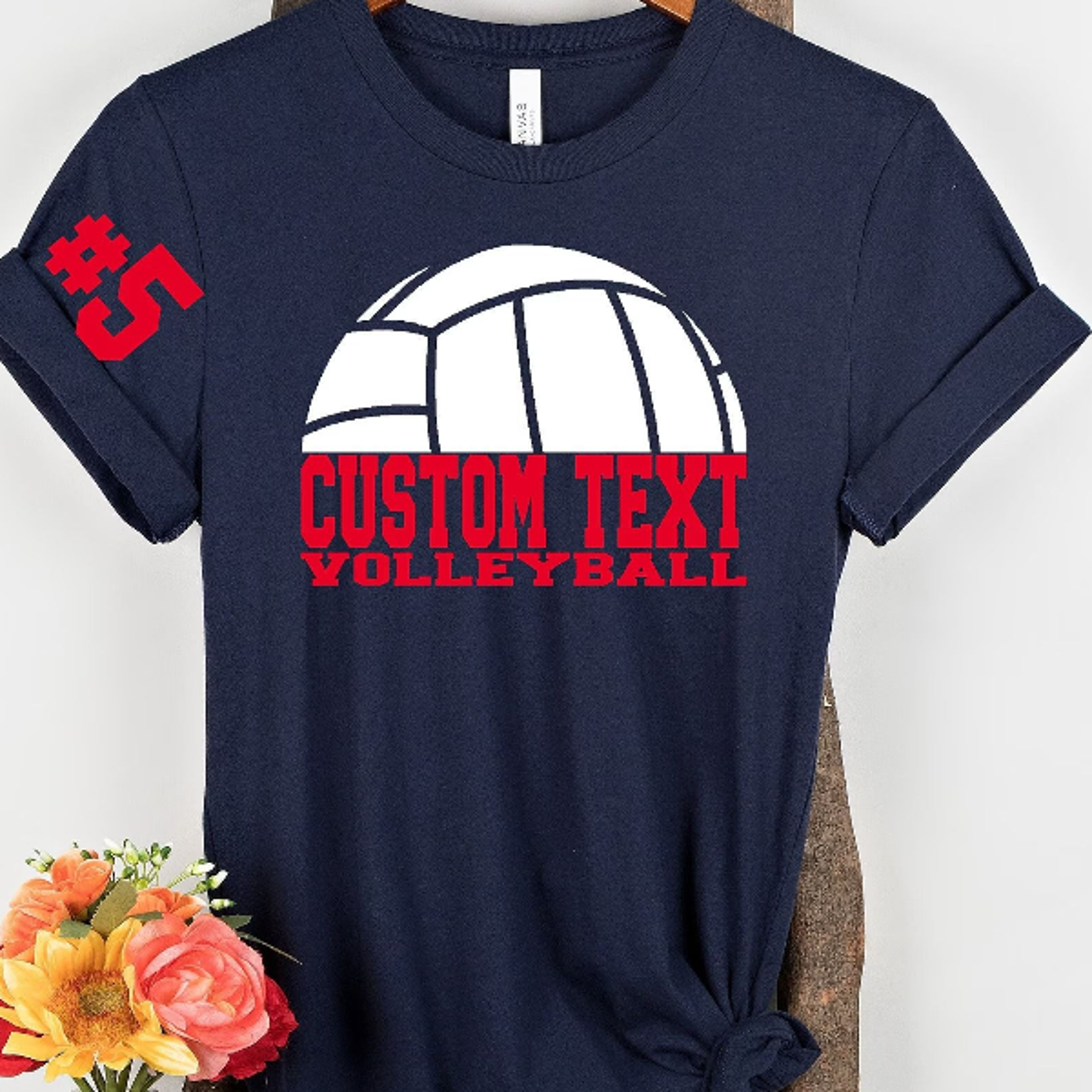 Customized Volleyball Team Shirt Personalized Game Day Tee Custom Volleyball Player Shirt 2