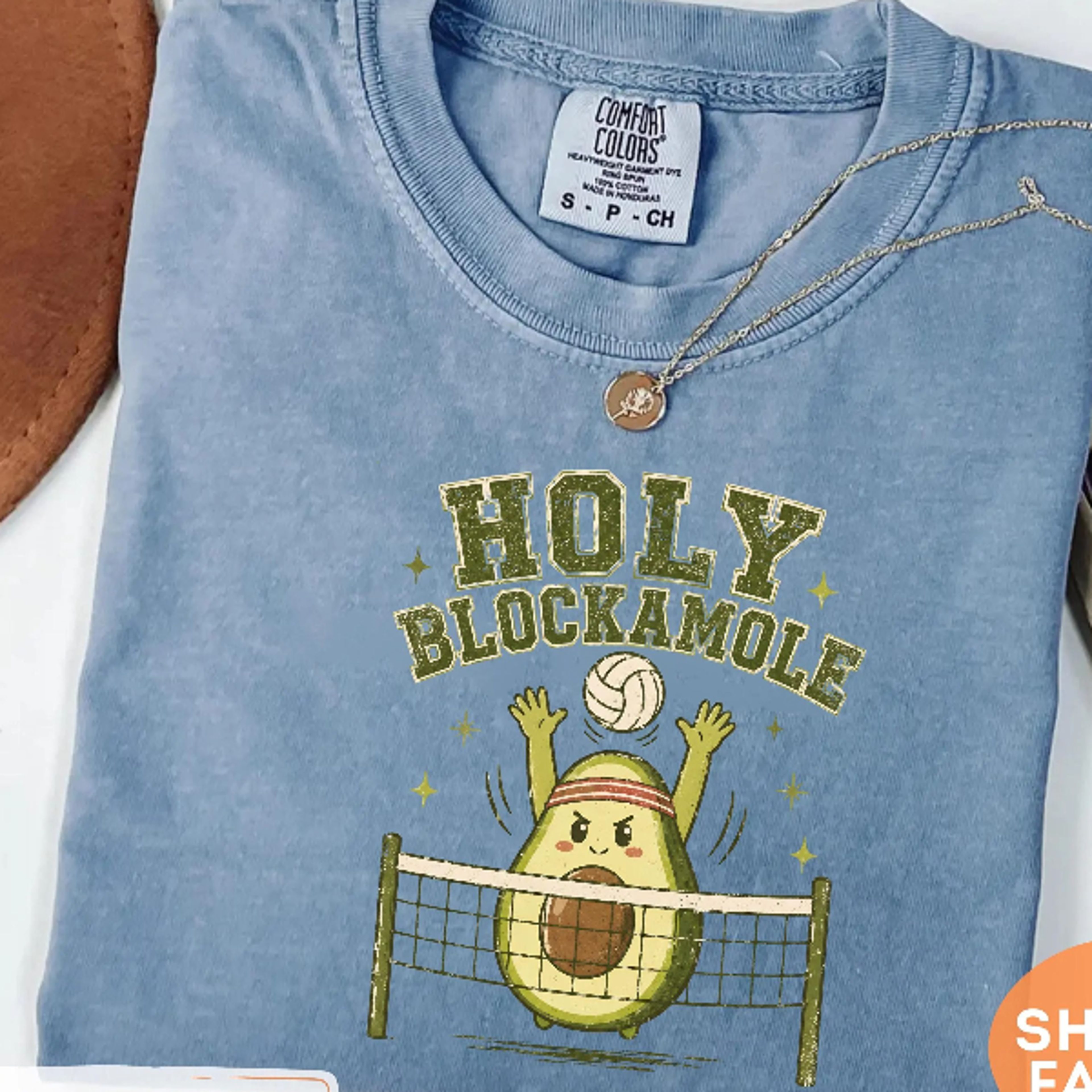 Holy Blockamole Volleyball Shirt Funny Avocado Volleyball Tee Volleyball Player Gift Sports Team Sh 