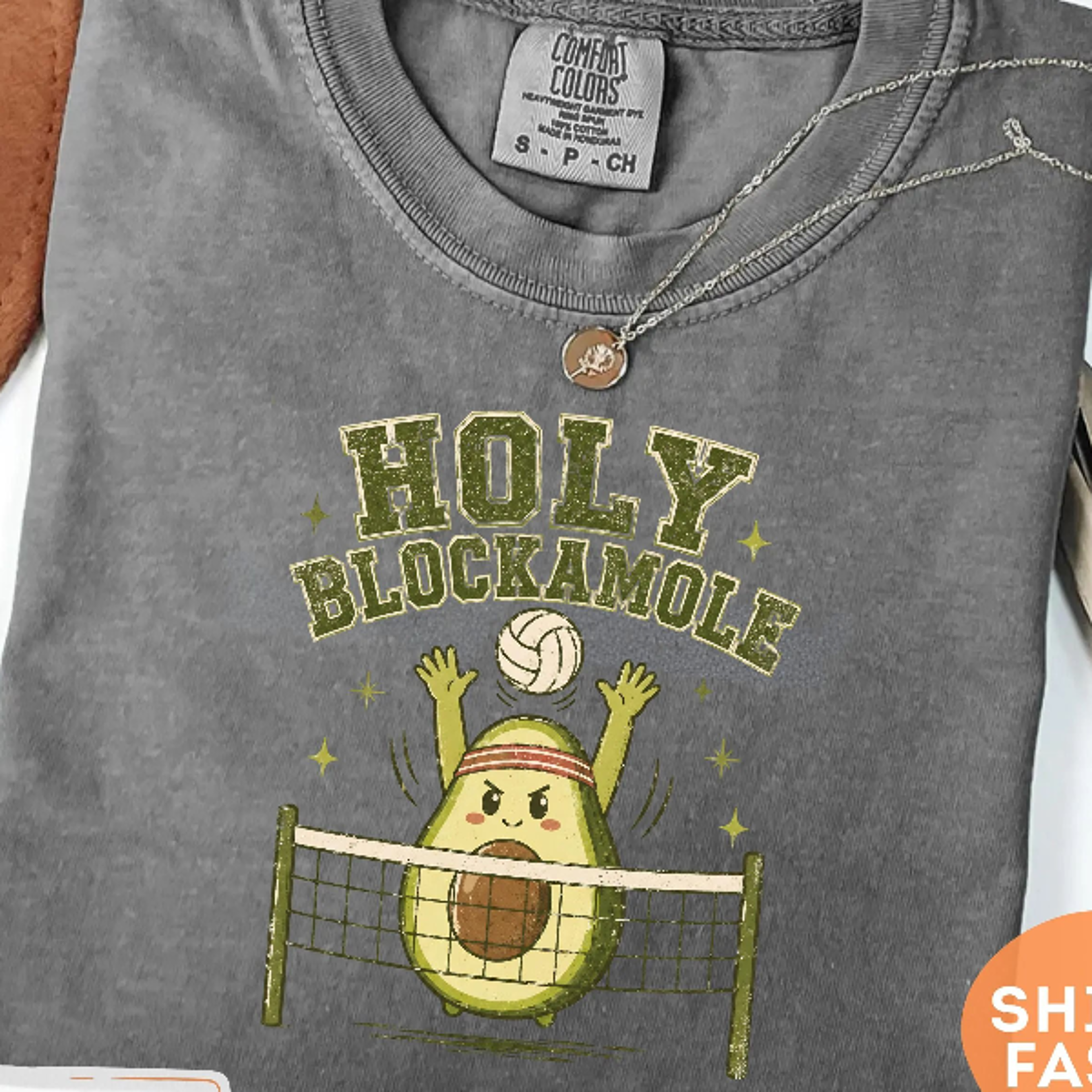 Holy Blockamole Volleyball Shirt Funny Avocado Volleyball Tee Volleyball Player Gift Sports Team Sh 